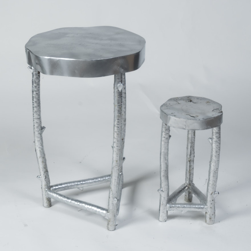 Rustic Style Metal Occasional Tables
