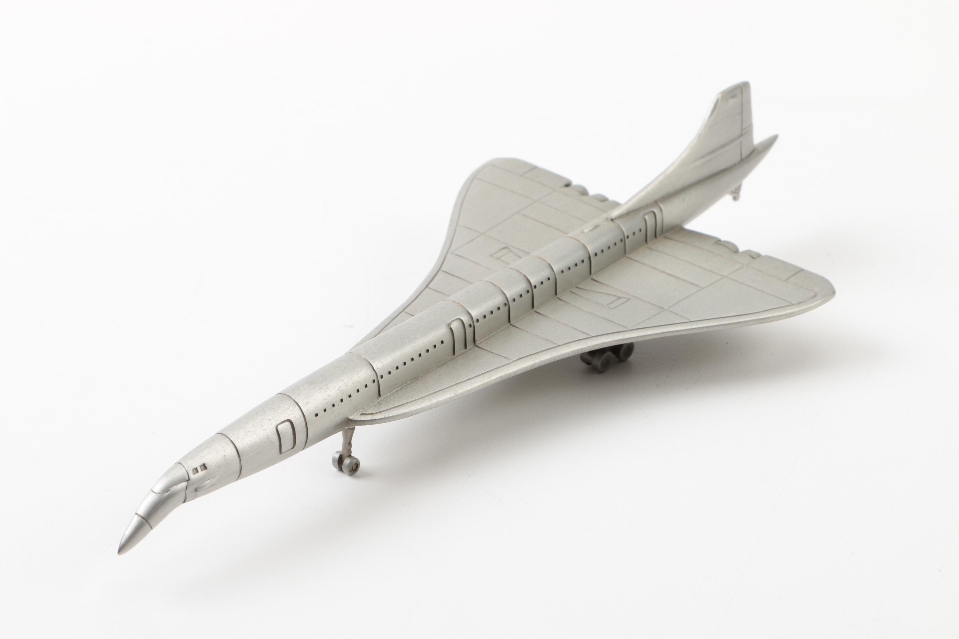 Danbury Mint Pewter Planes Featuring NASA Shuttle, Boeing 707 and More