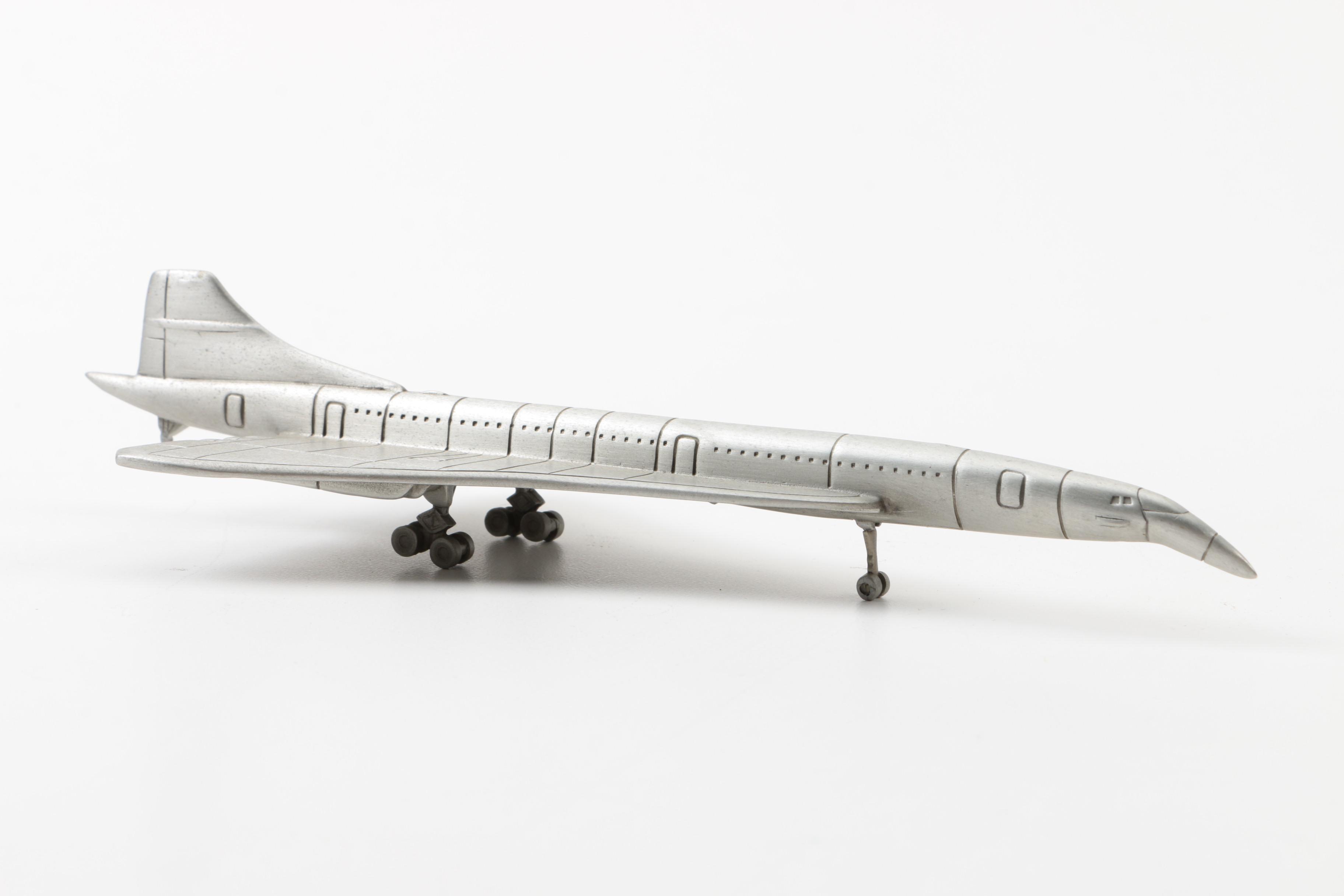 Danbury Mint Pewter Planes Featuring NASA Shuttle, Boeing 707 and More