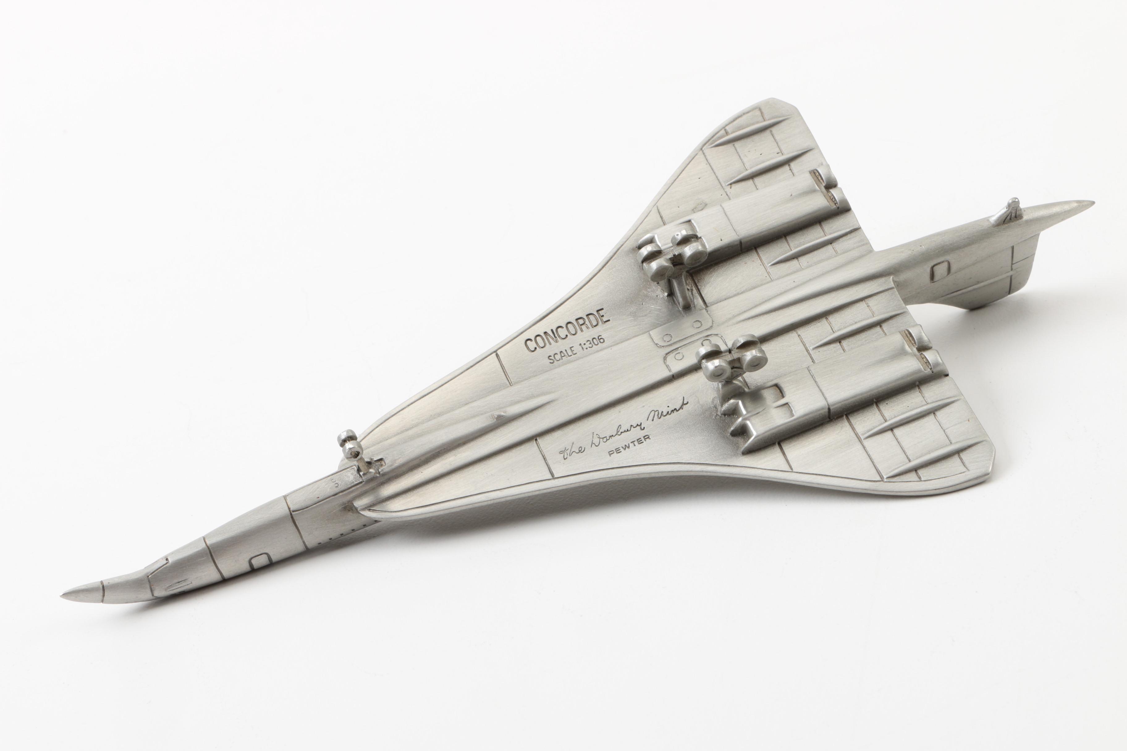 Danbury Mint Pewter Planes Featuring NASA Shuttle, Boeing 707 and More