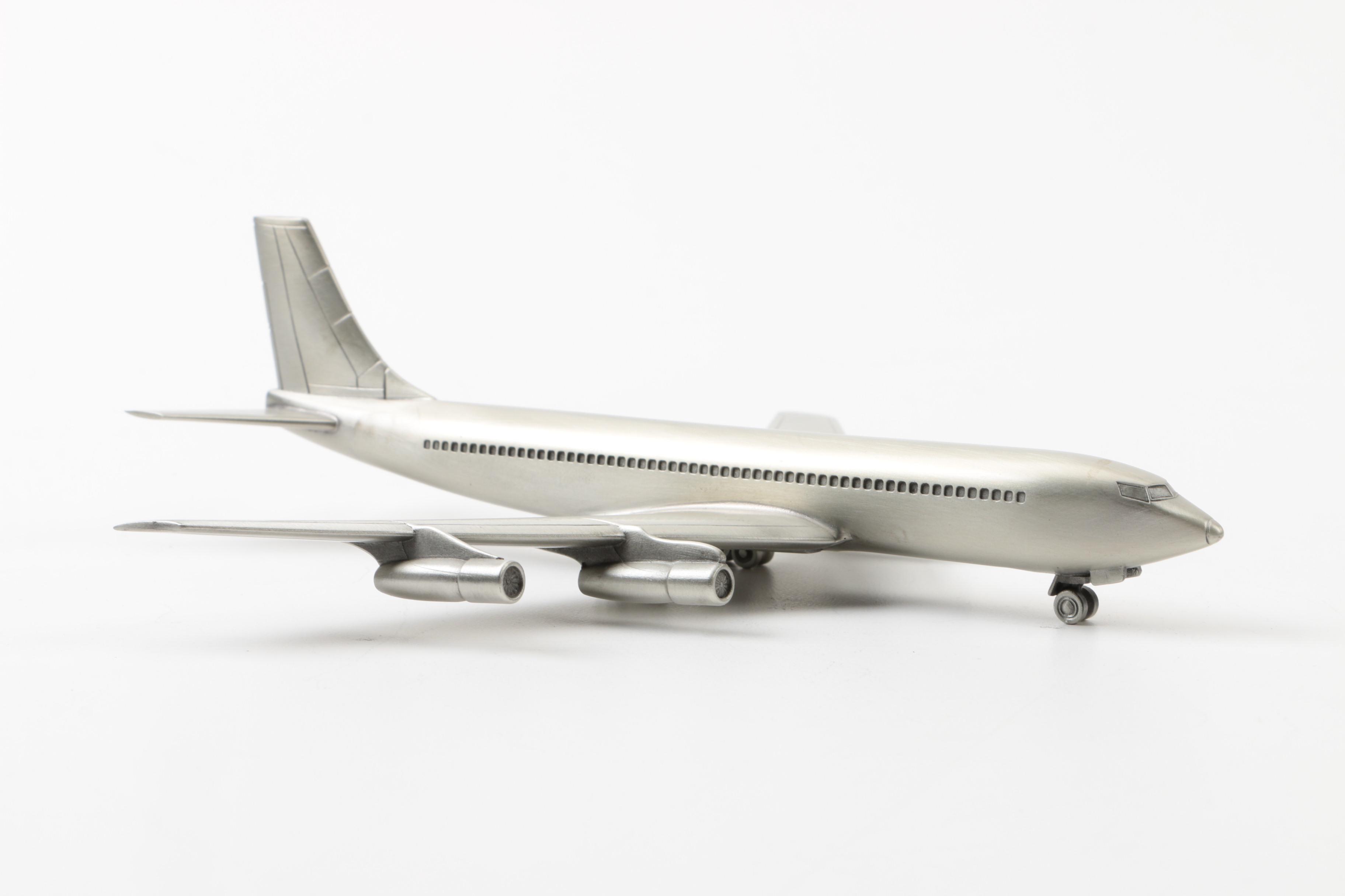 Danbury Mint Pewter Planes Featuring NASA Shuttle, Boeing 707 and More
