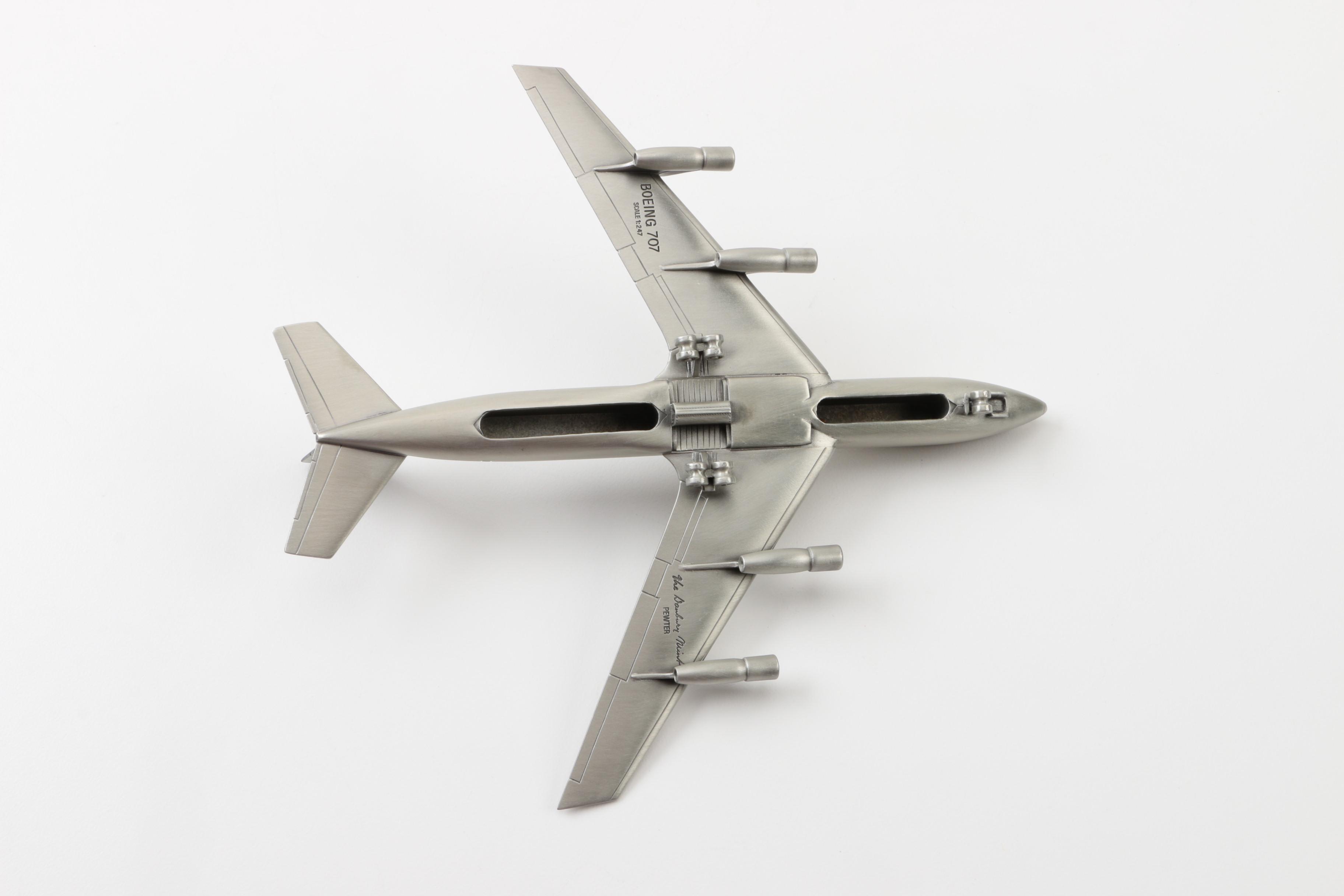 Danbury Mint Pewter Planes Featuring NASA Shuttle, Boeing 707 and More