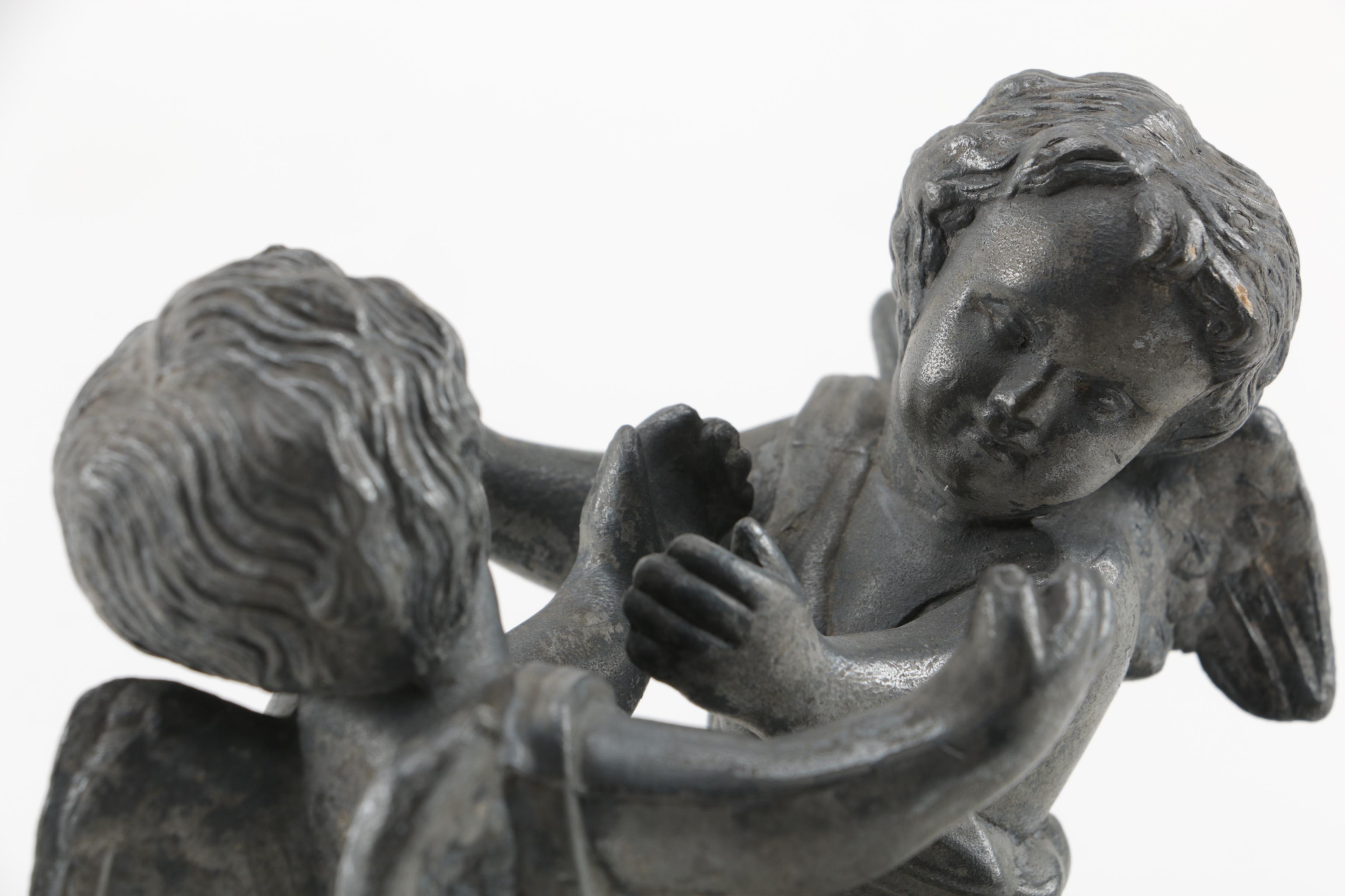 Vintage Reed & Barton Silver Plate Cherub Sculpture