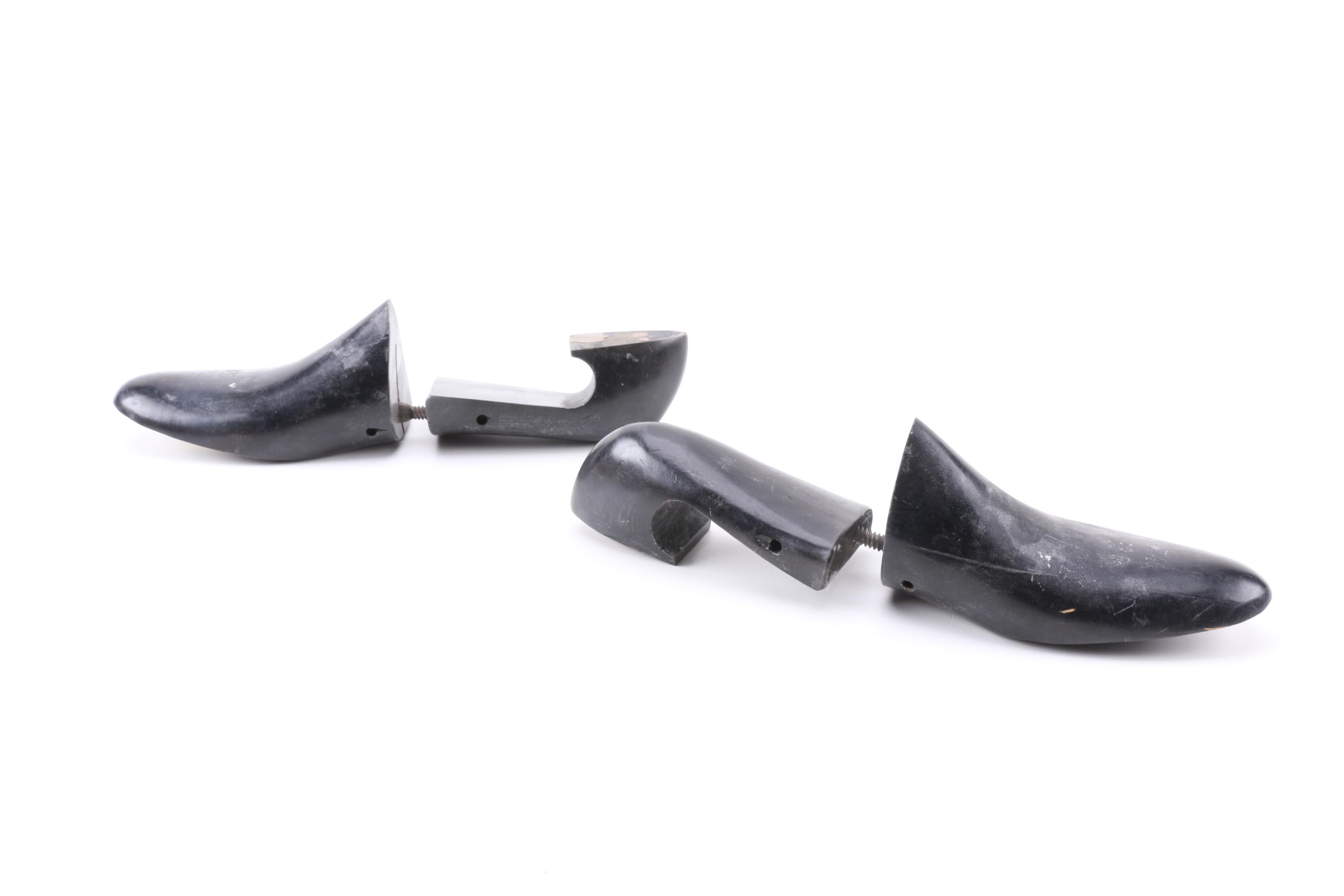 Vintage Wooden Shoe Trees Including Brigadiers and Jarman