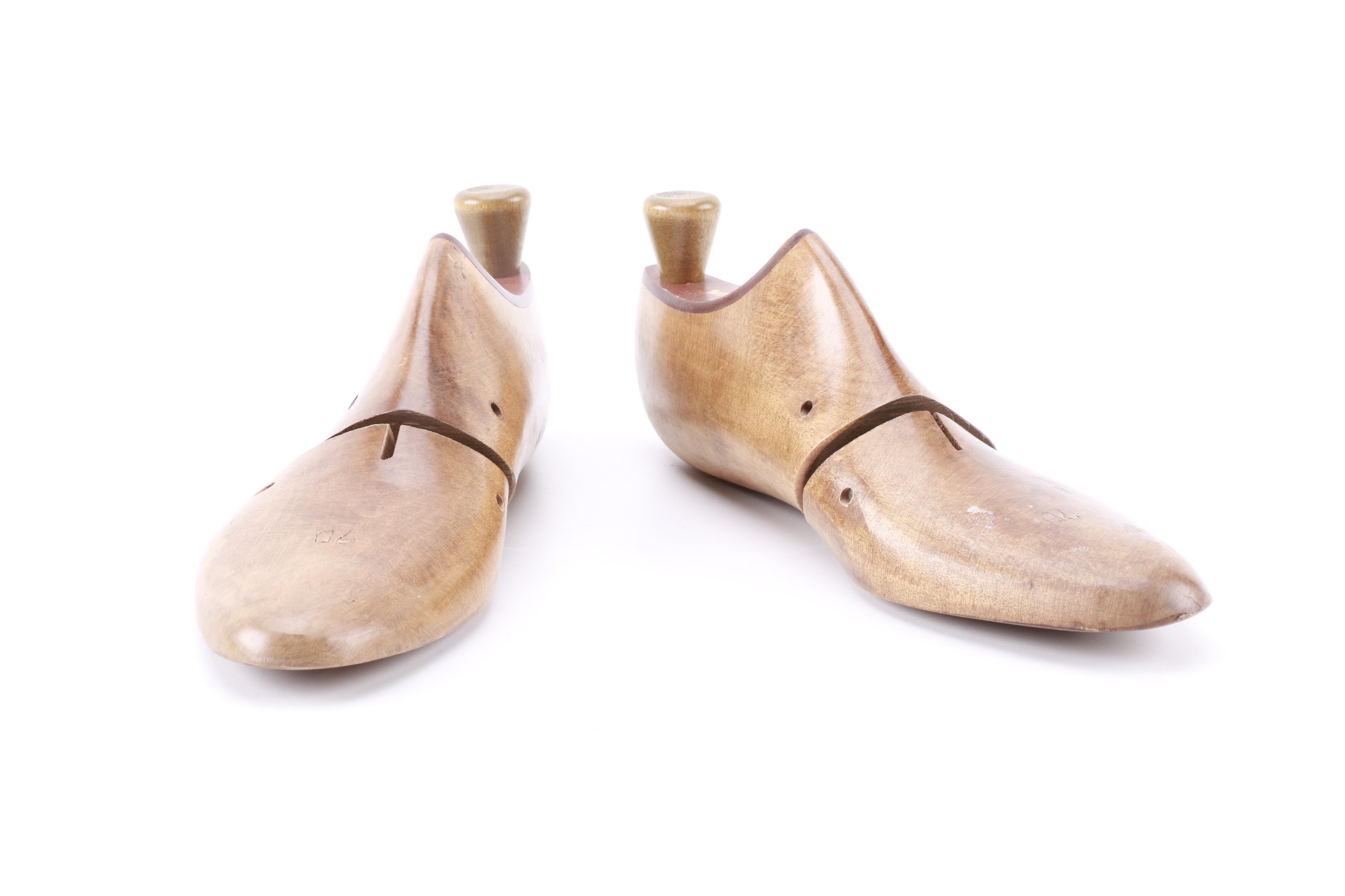 Vintage Wooden Shoe Trees Including Brigadiers and Jarman