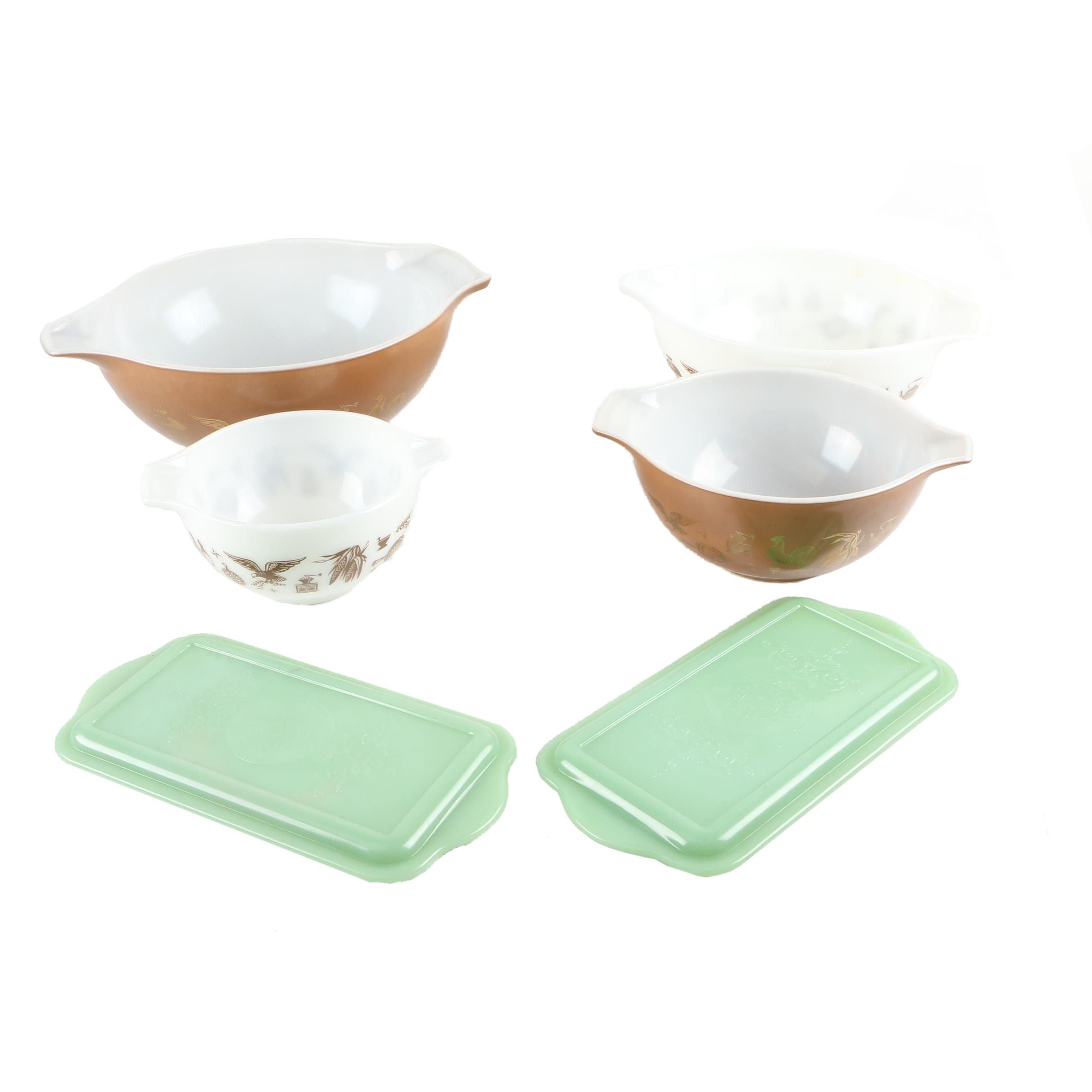 Vintage Pyrex "Early American" Bowls and More