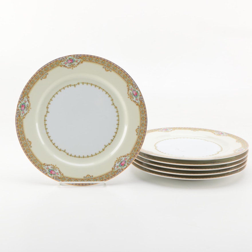 Meito "Annette" Porcelain Dinner Plates