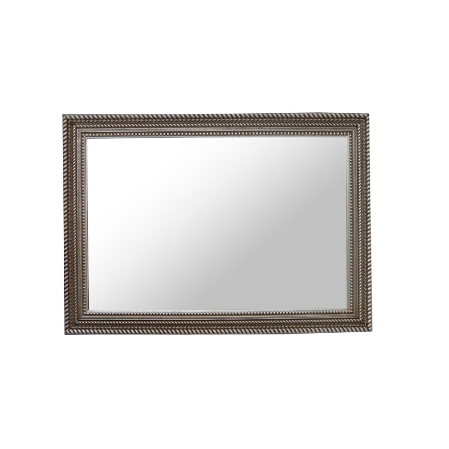 Silver-Tone Wall Mirror