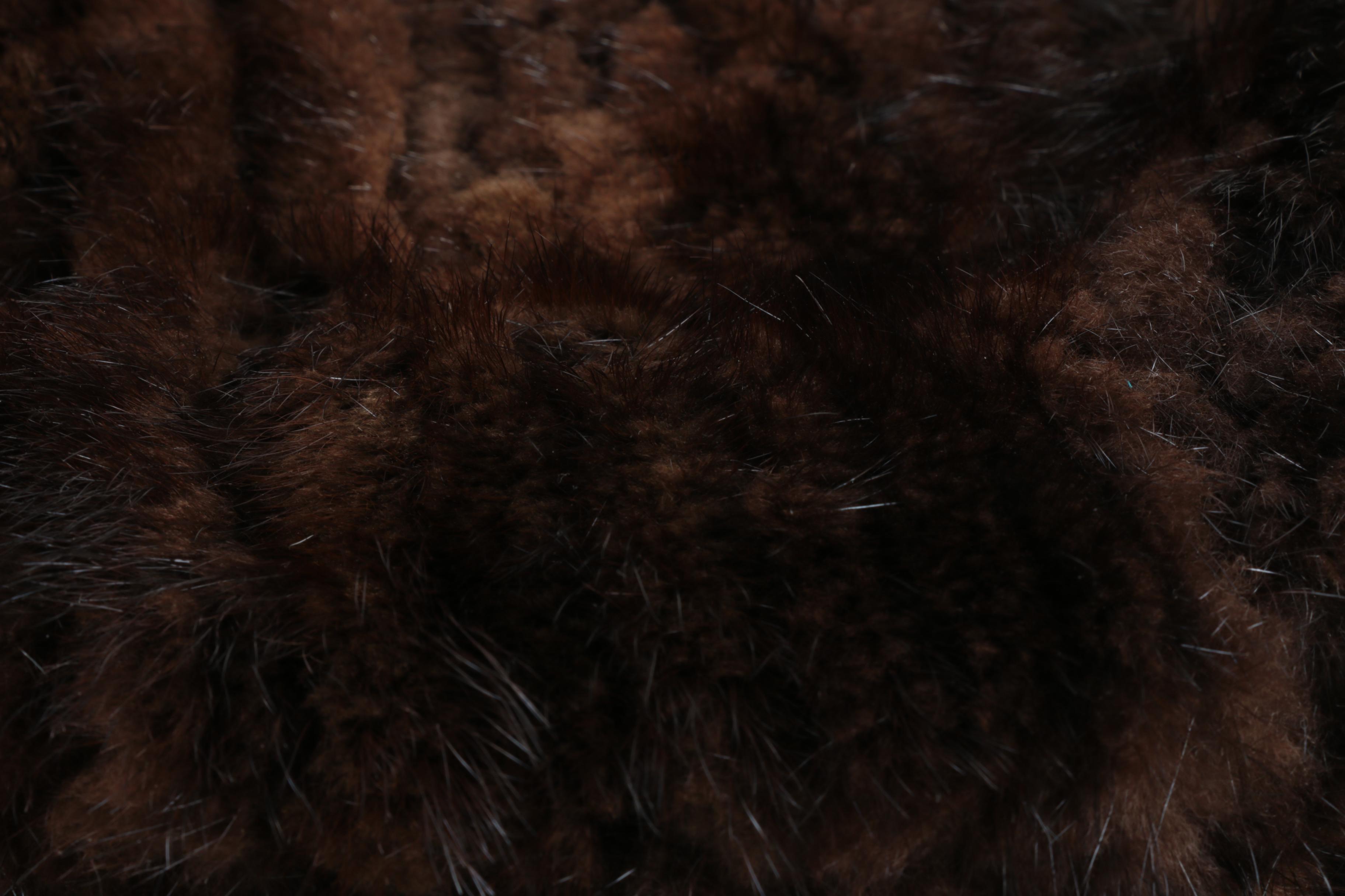 Paolo Masi Italian Mink and Leather Handbag