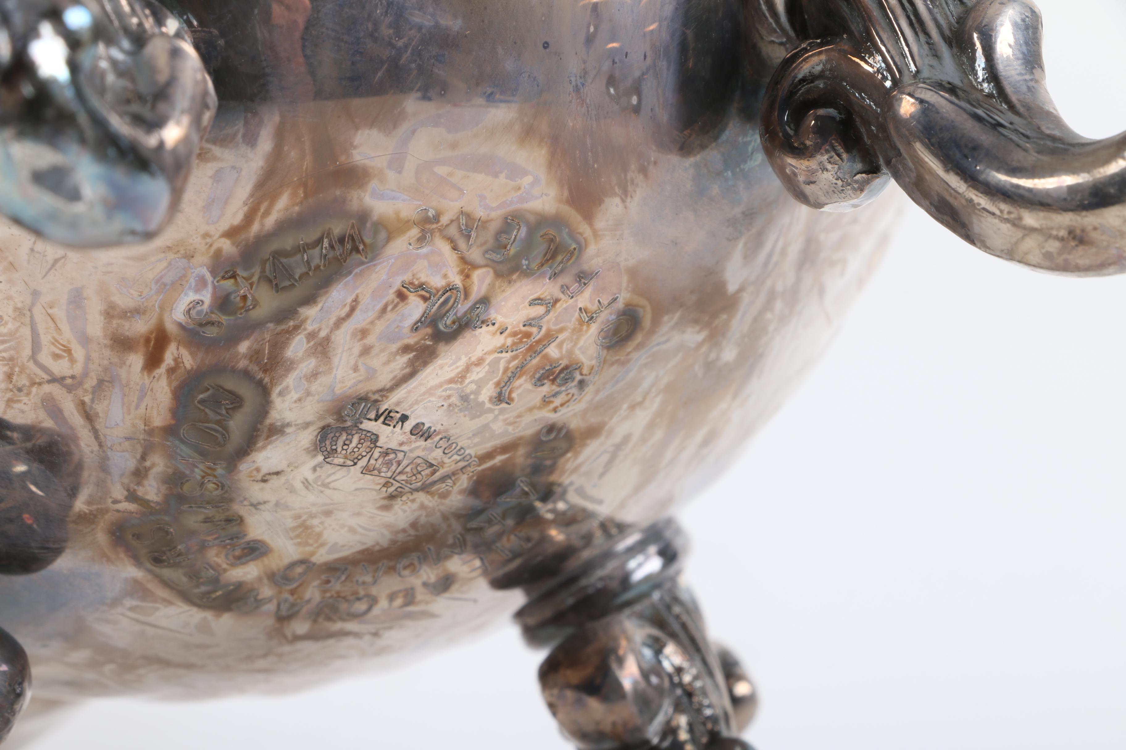 Queen City Silver Company Silver Plate Teapot and Assorted Silver Plate Teapots