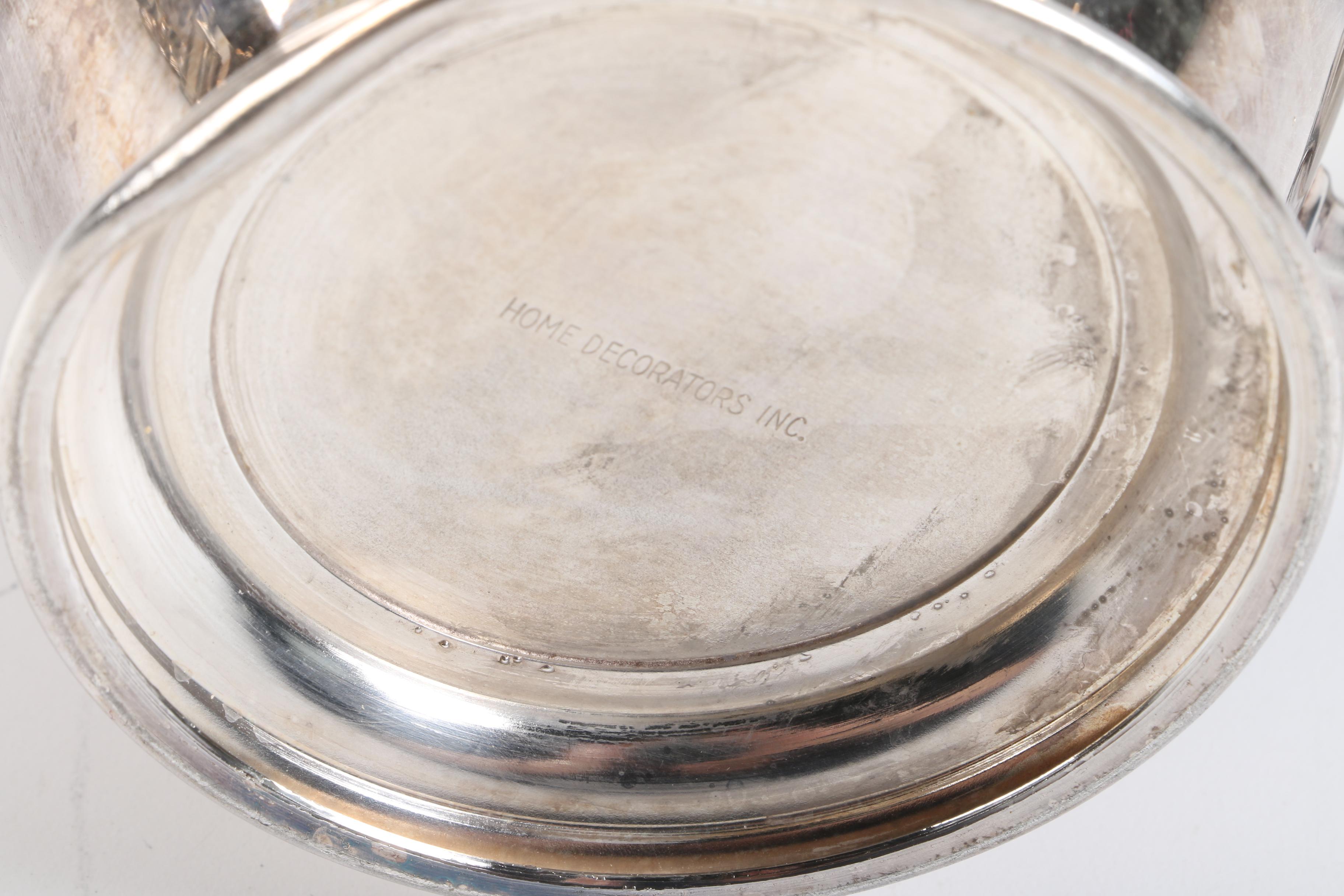 Queen City Silver Company Silver Plate Teapot and Assorted Silver Plate Teapots