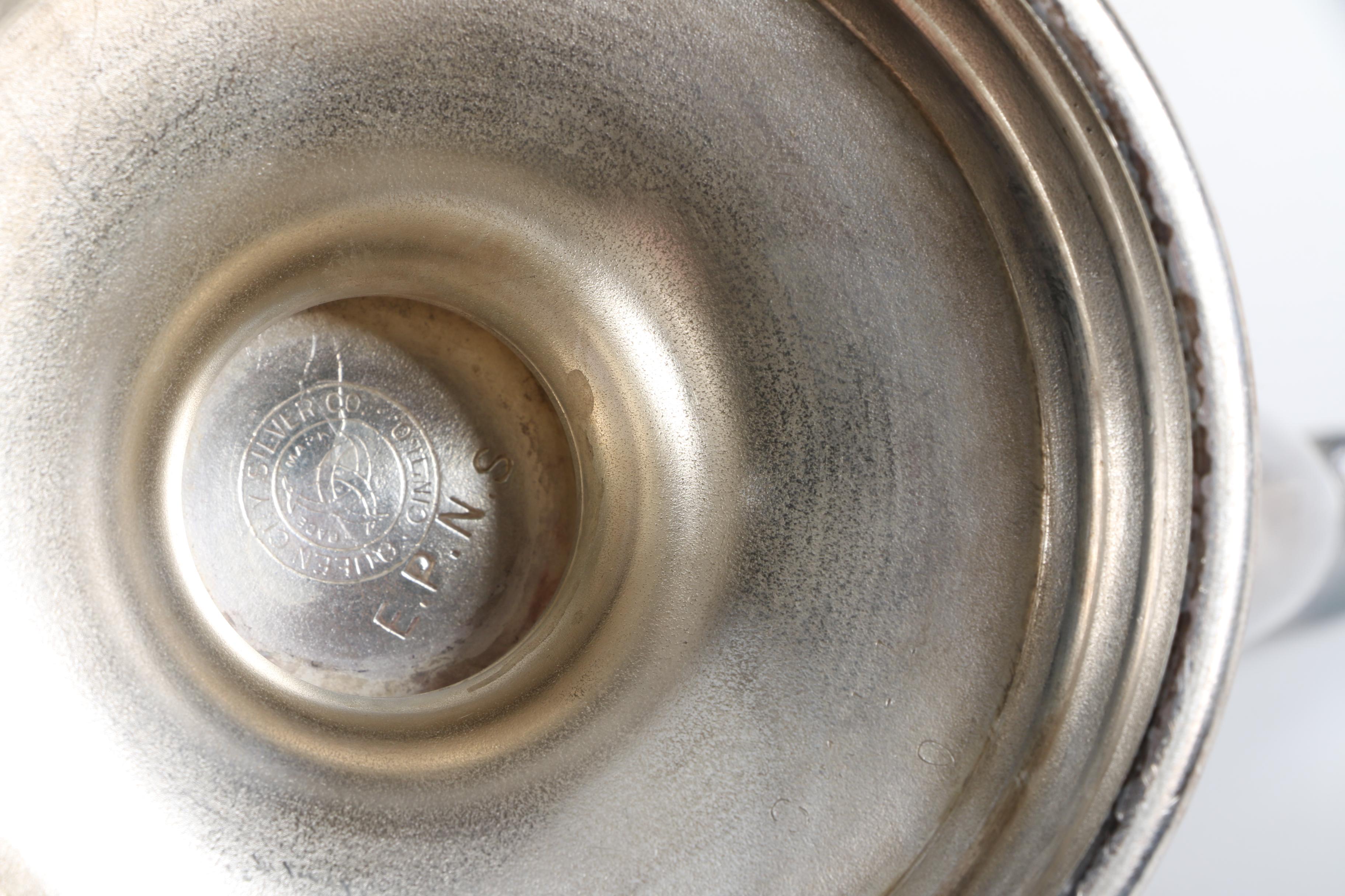 Queen City Silver Company Silver Plate Teapot and Assorted Silver Plate Teapots