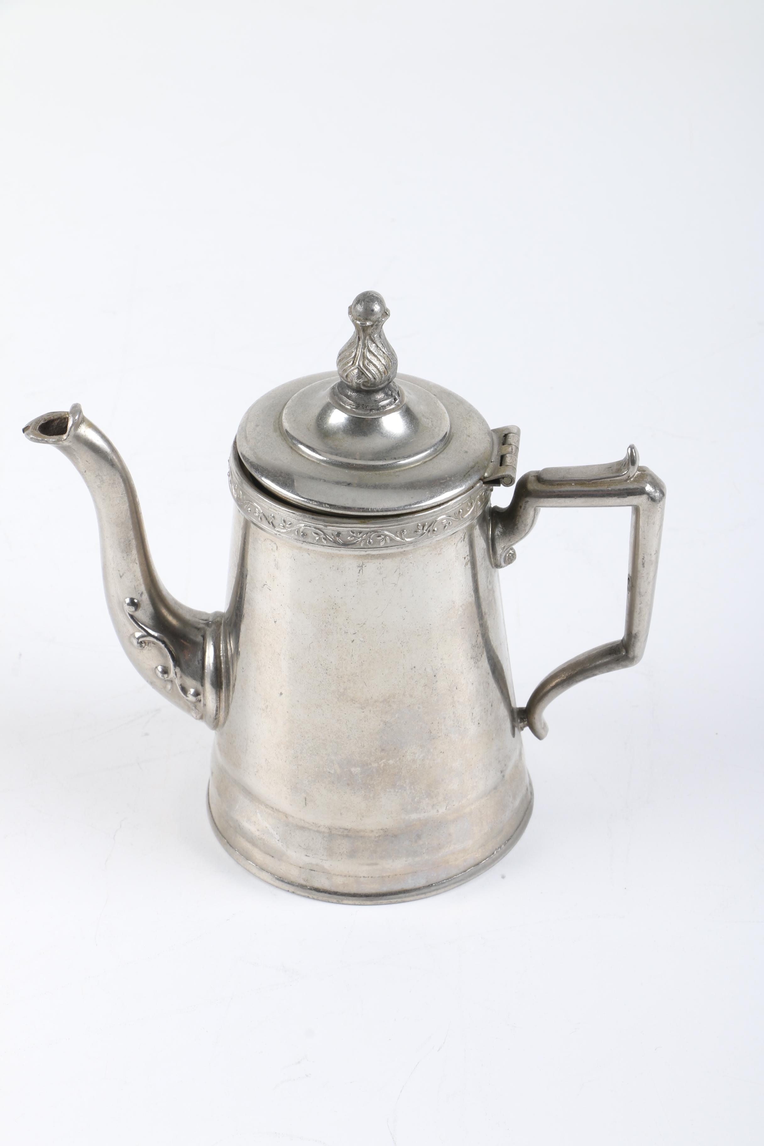 Queen City Silver Company Silver Plate Teapot and Assorted Silver Plate Teapots