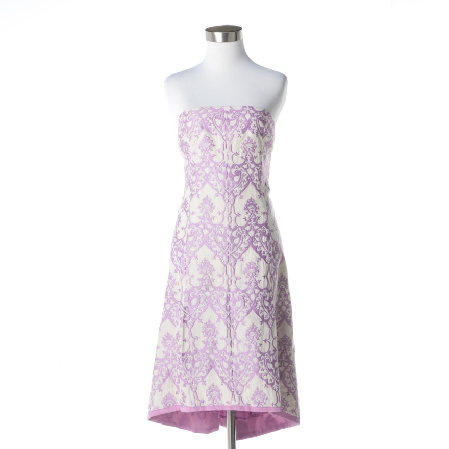 Tracy Reese Embroidered Linen Dress
