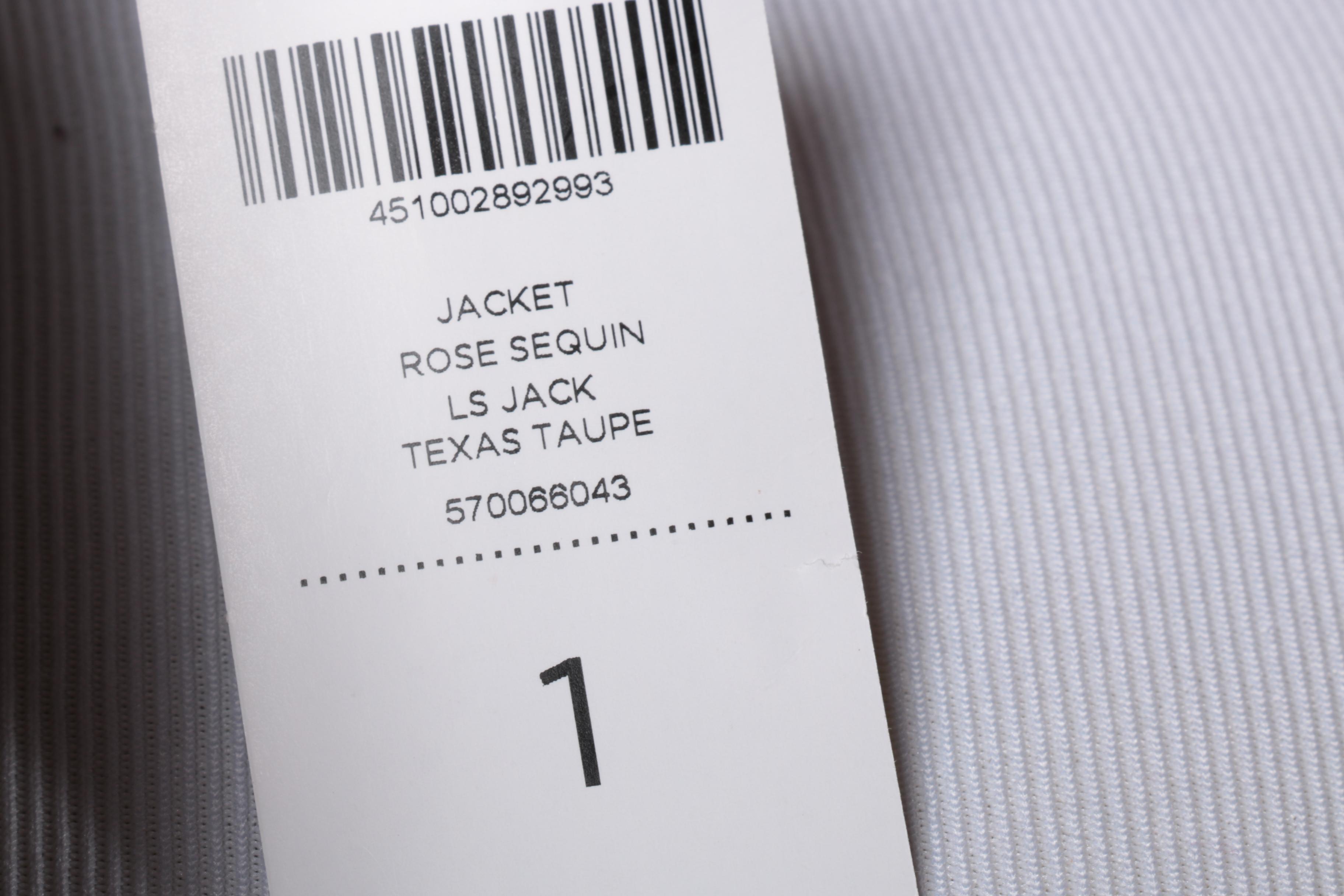 Women's Chico's Rose Sequin Taupe Jacket