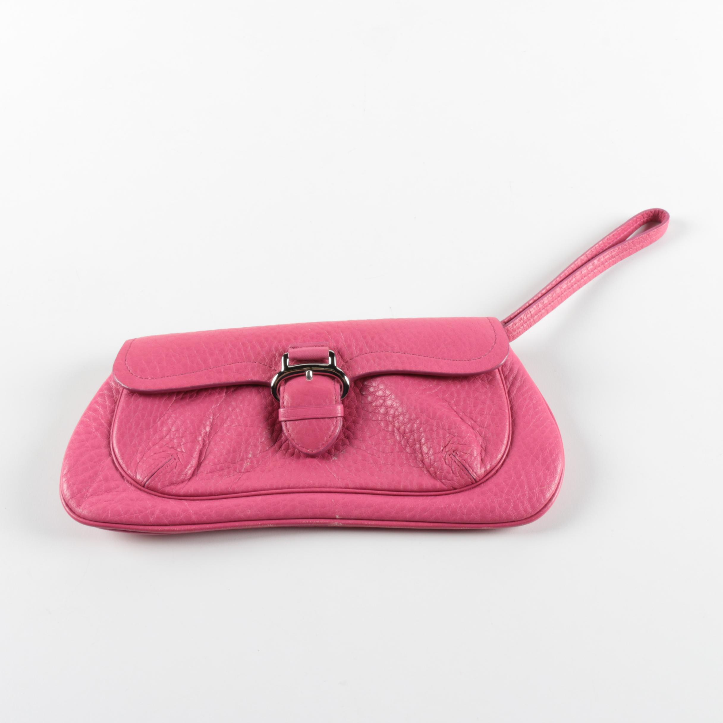 Cole Haan "Village" Pink Leather Wristlet