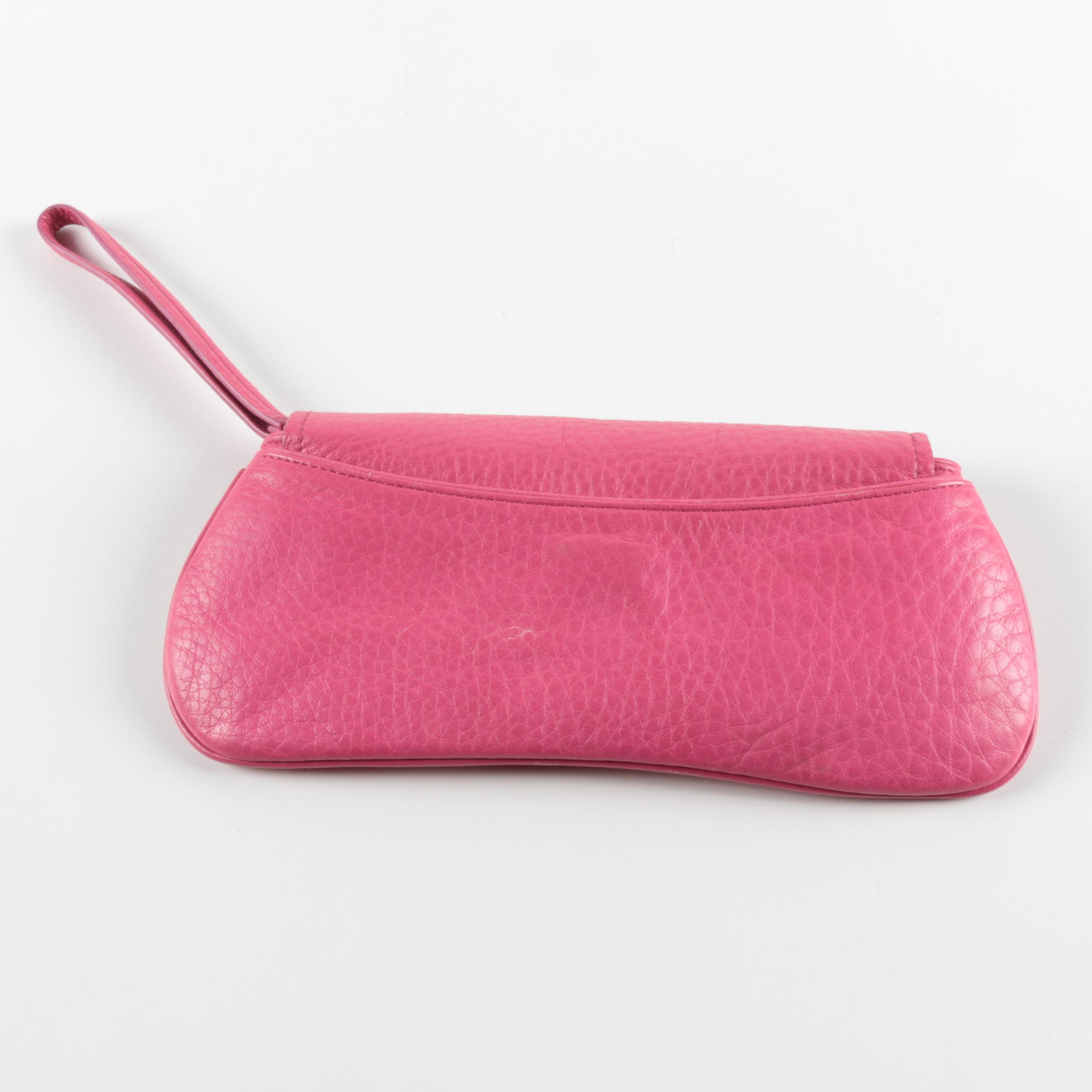 Cole Haan "Village" Pink Leather Wristlet