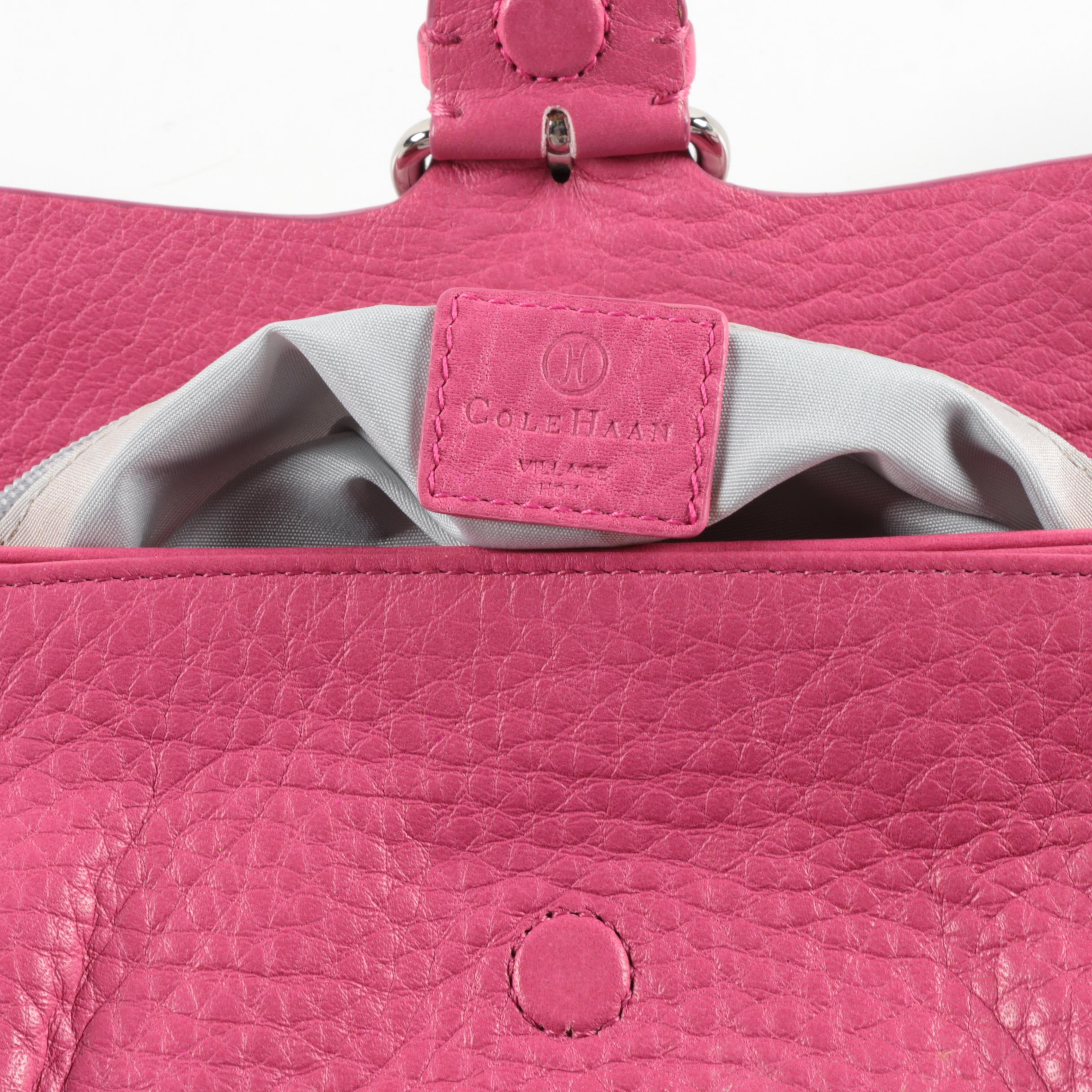 Cole Haan "Village" Pink Leather Wristlet