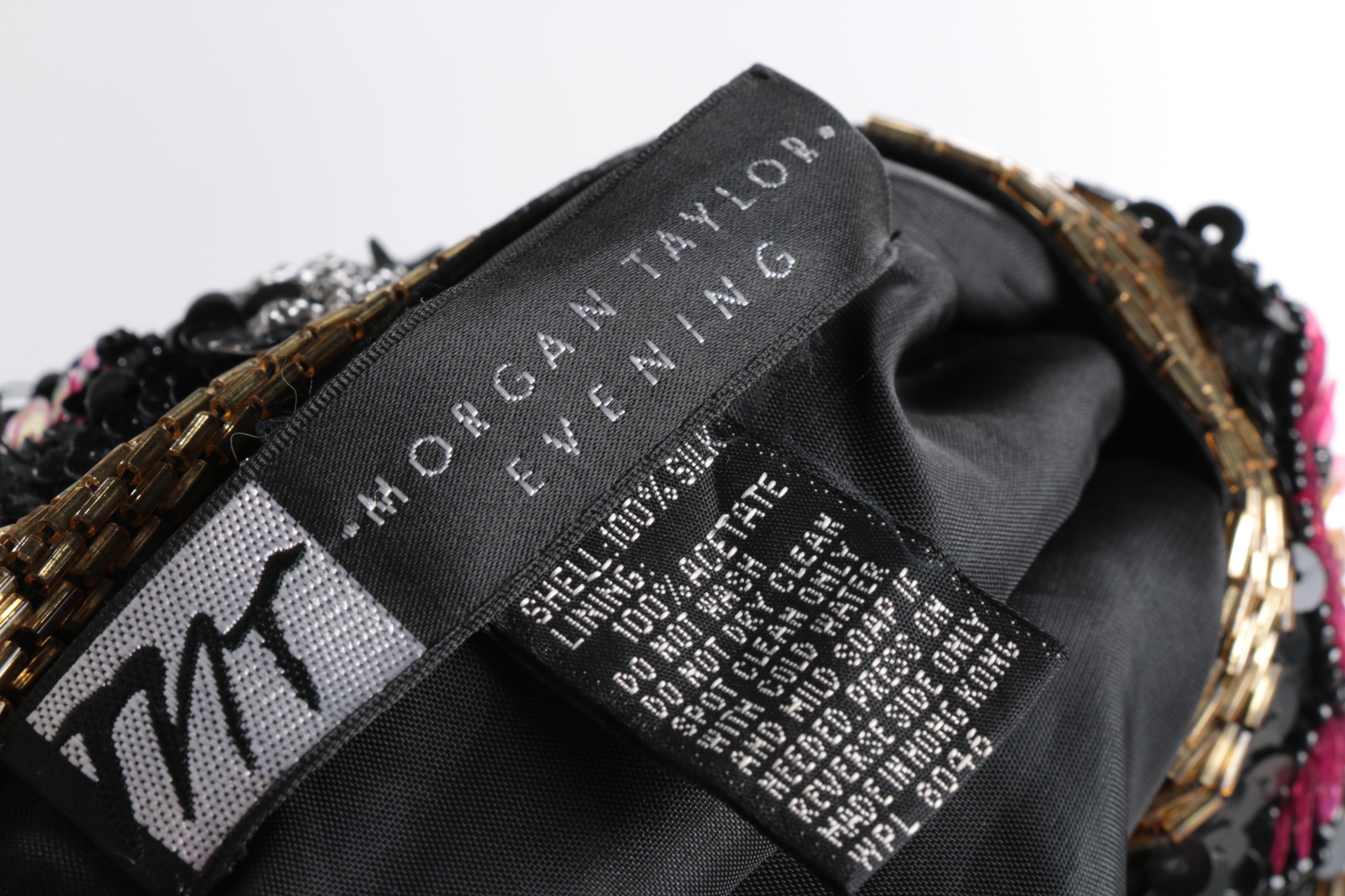 Women's MT Morgan Taylor Evening Embellished Silk Crop Jacket