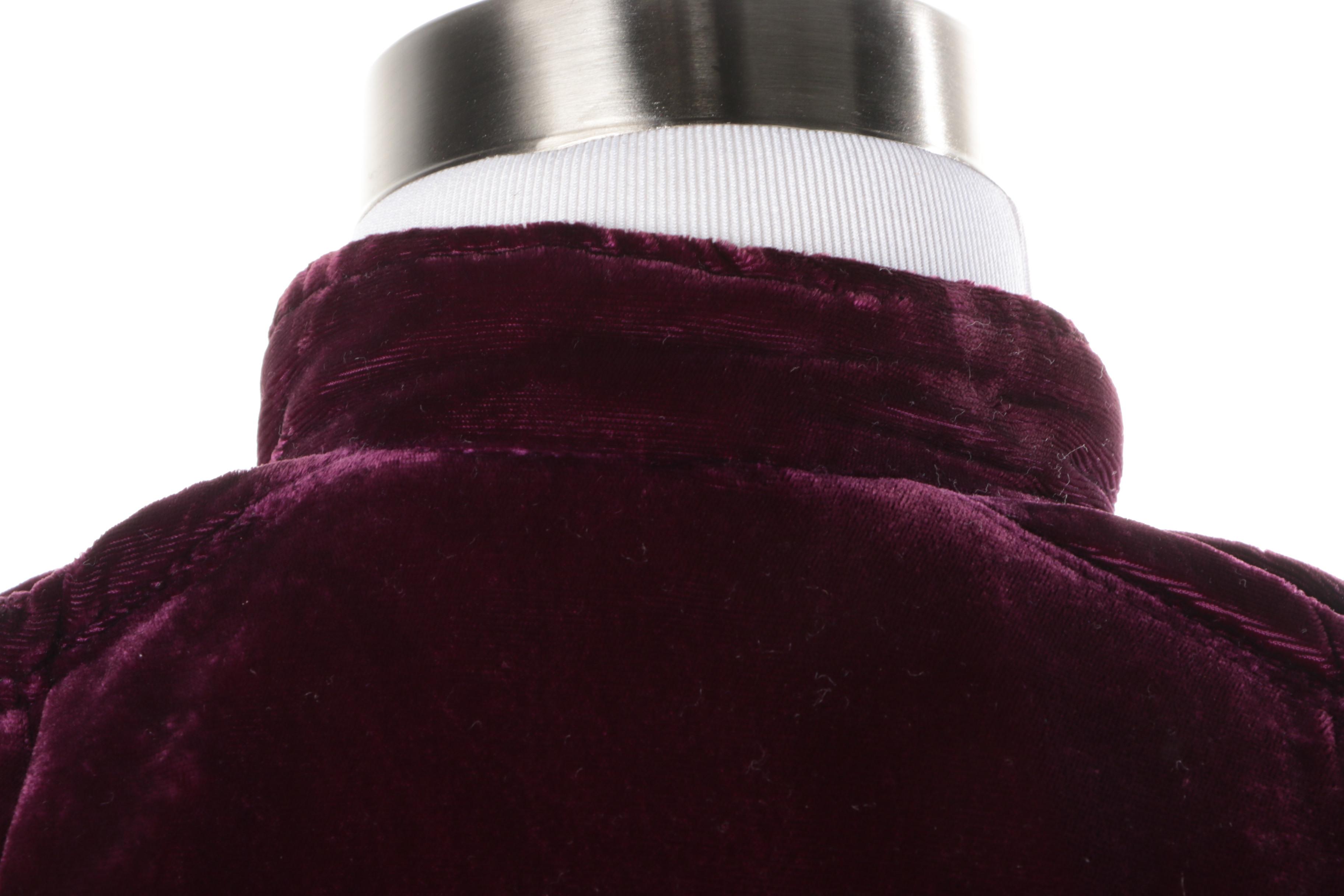 Women's Purple Velvet Victorian Evening Coat