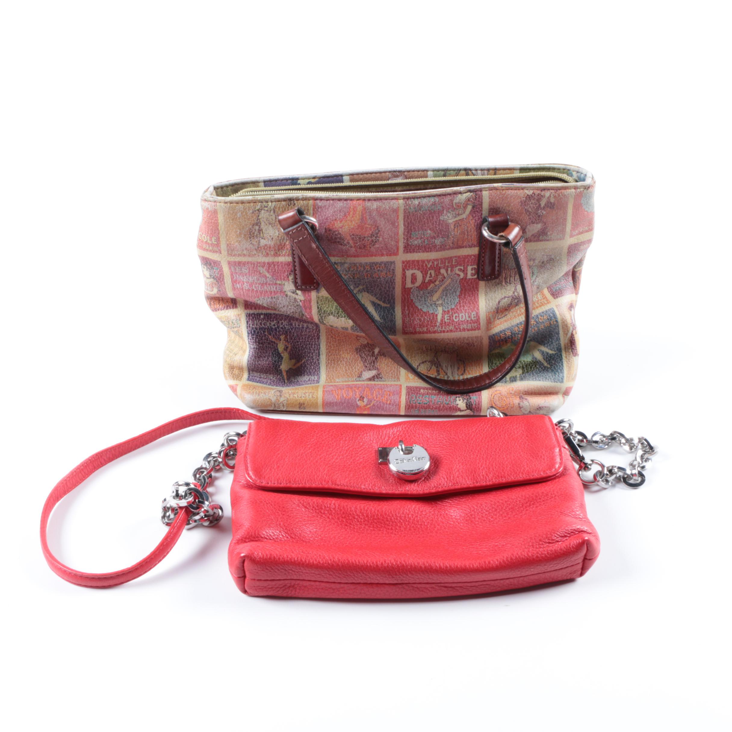 Fossil Handbag and Calvin Klein Crossbody Purse