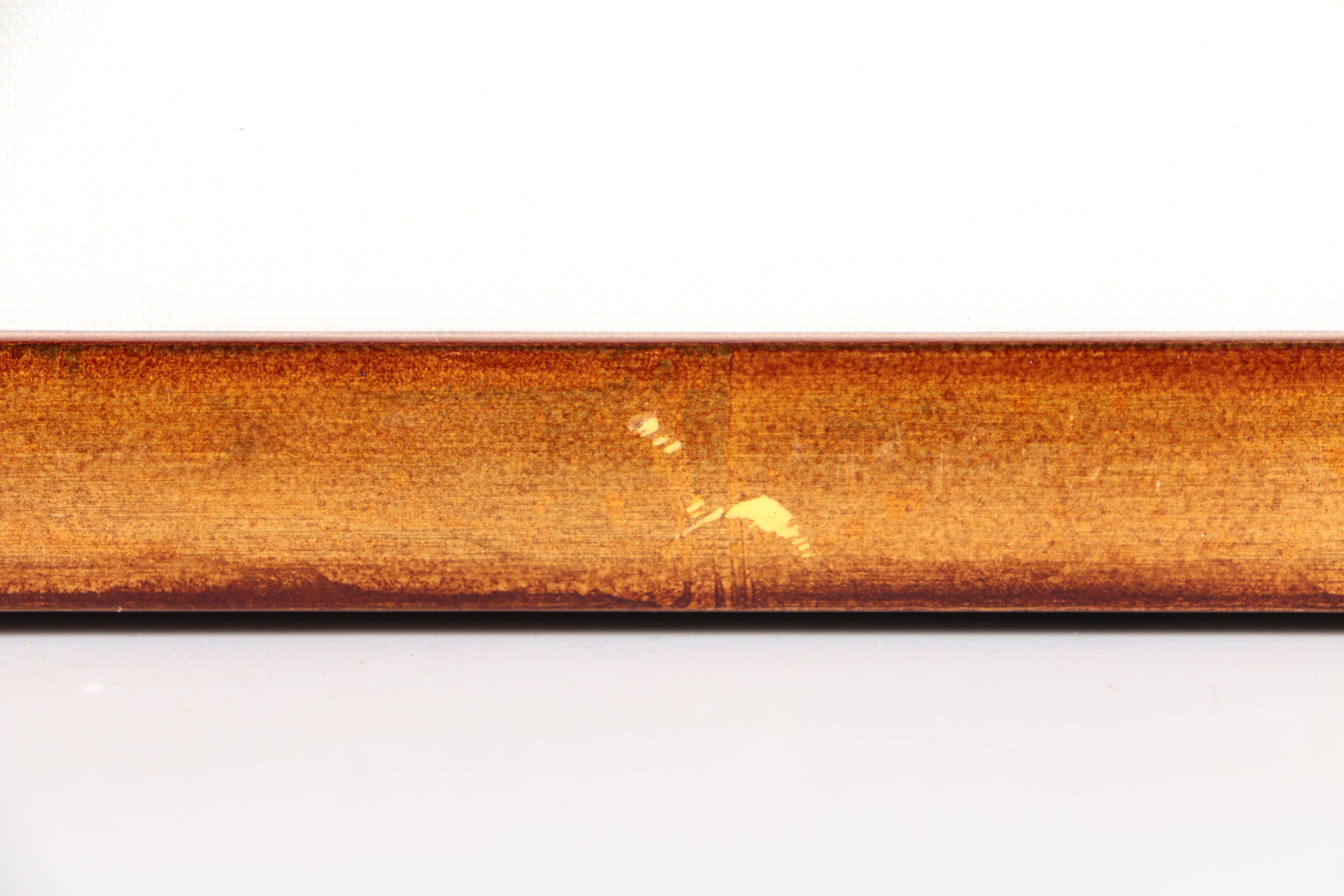 Embellished Offset Lithograph on Canvas After Nino Vasali "La Serenata"