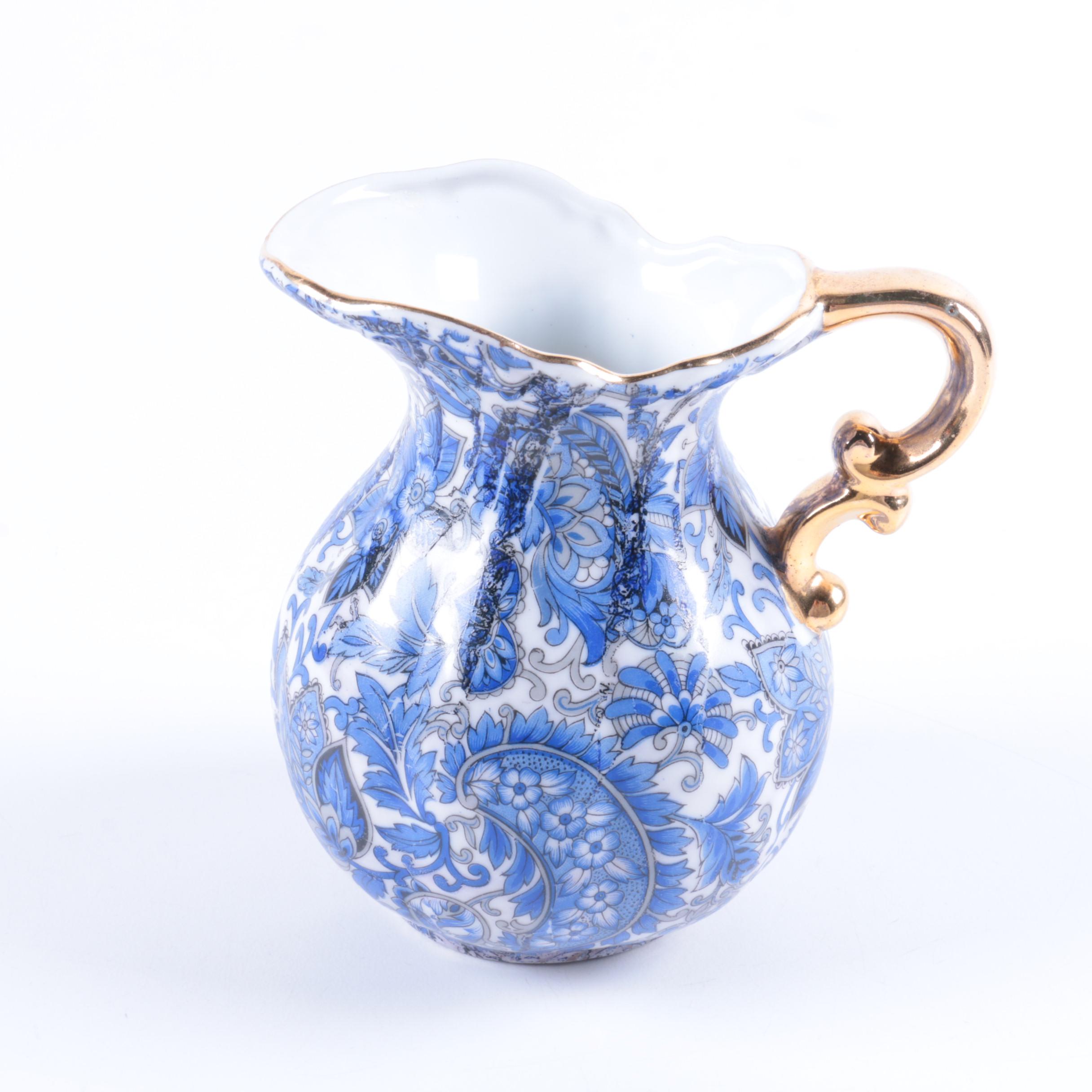 Arnart "Royal Paisley" Porcelain Pitcher