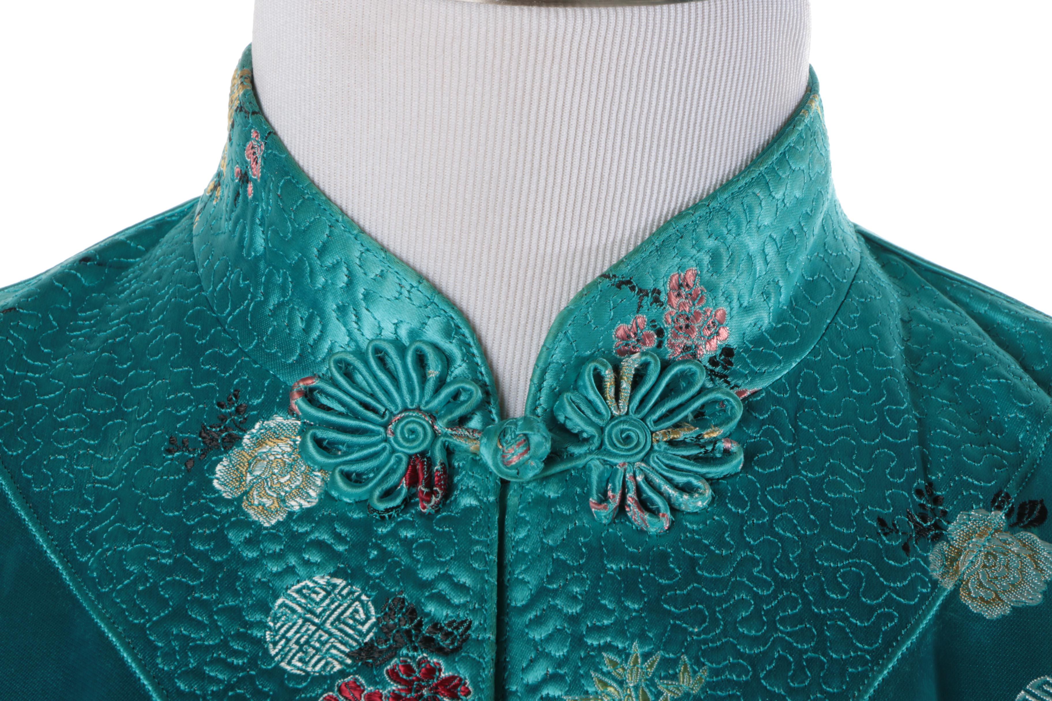 Vintage Chinese Style Brocade Robe by Mulchands Singapore
