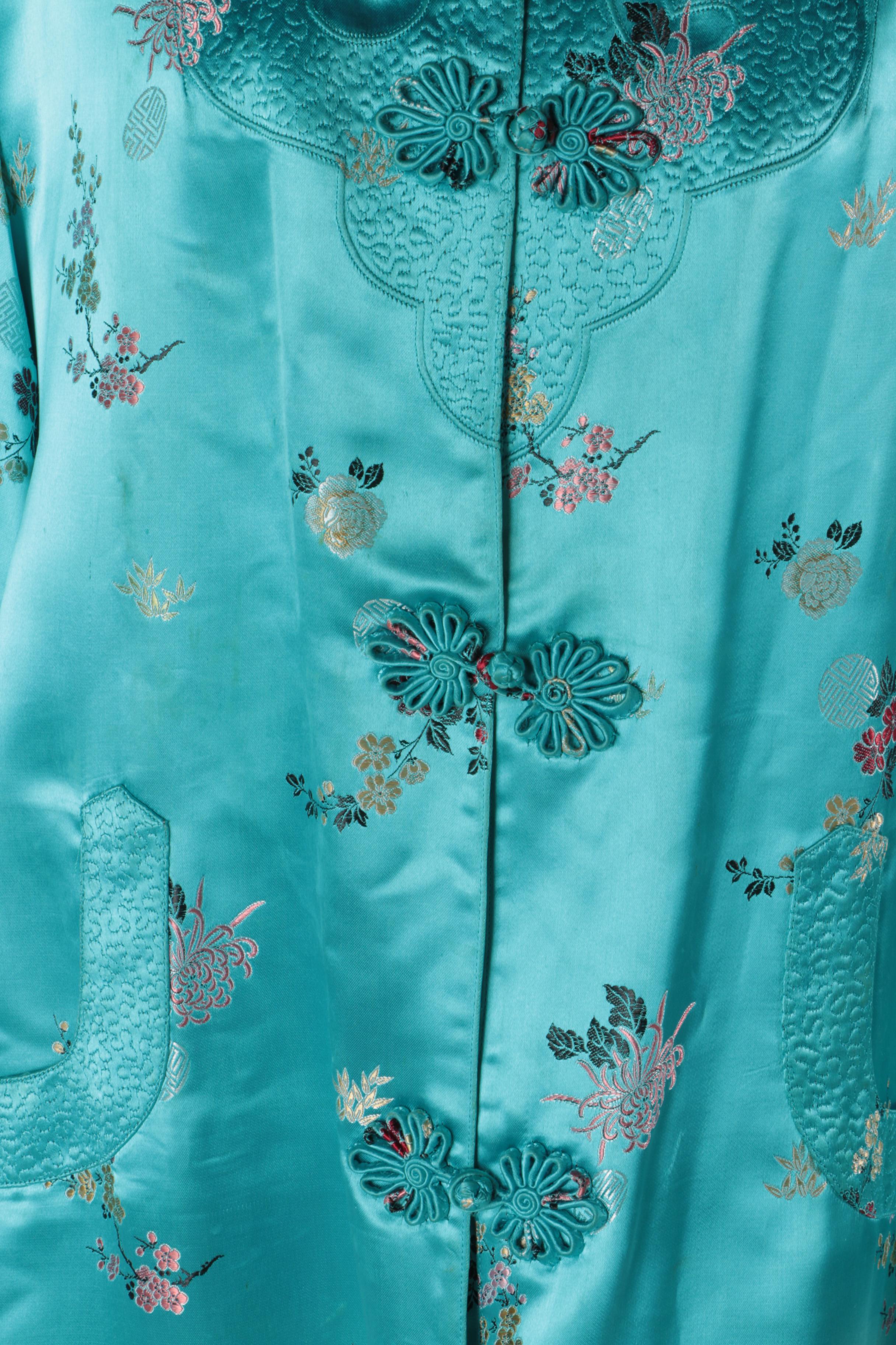 Vintage Chinese Style Brocade Robe by Mulchands Singapore