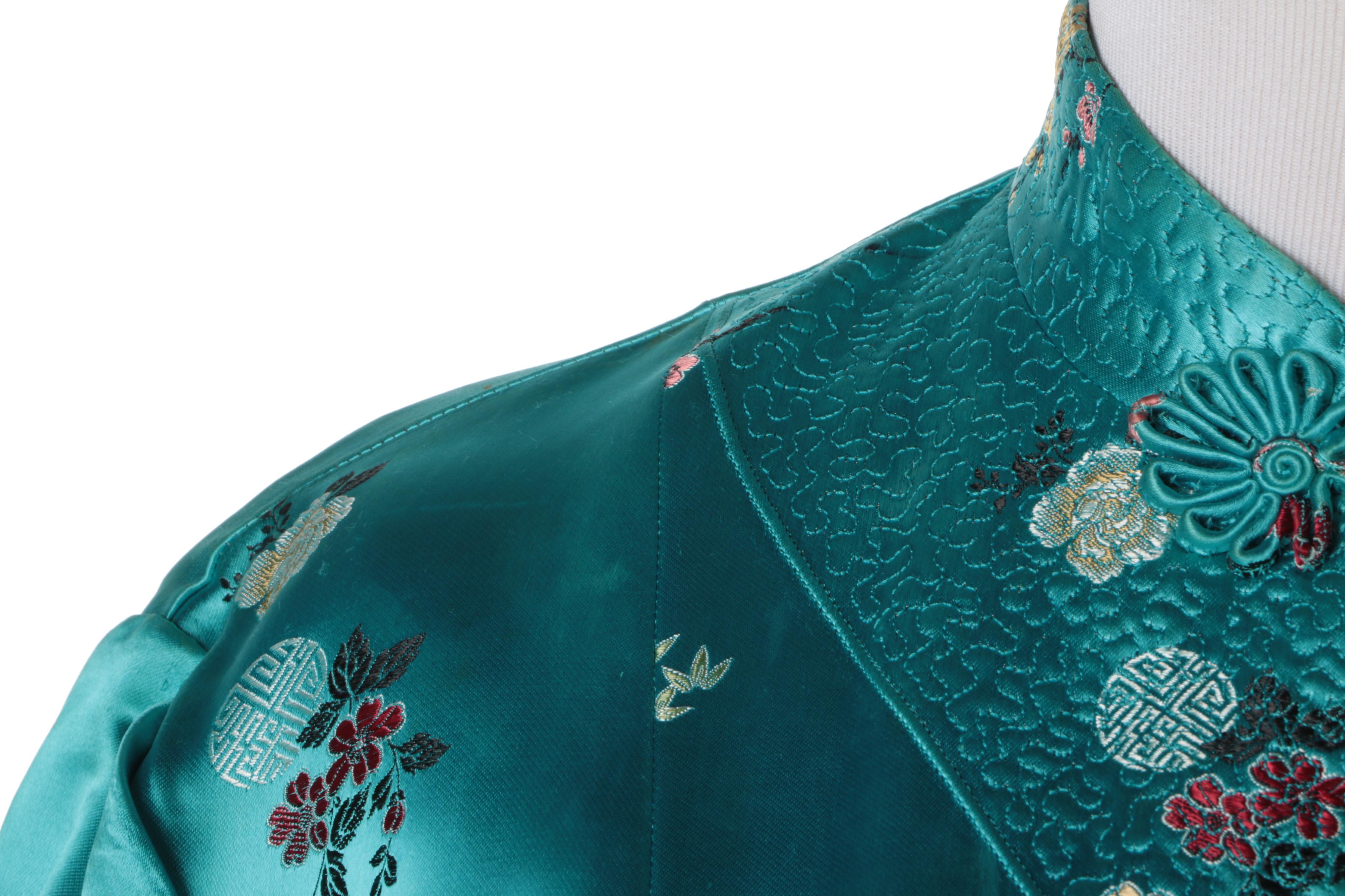 Vintage Chinese Style Brocade Robe by Mulchands Singapore