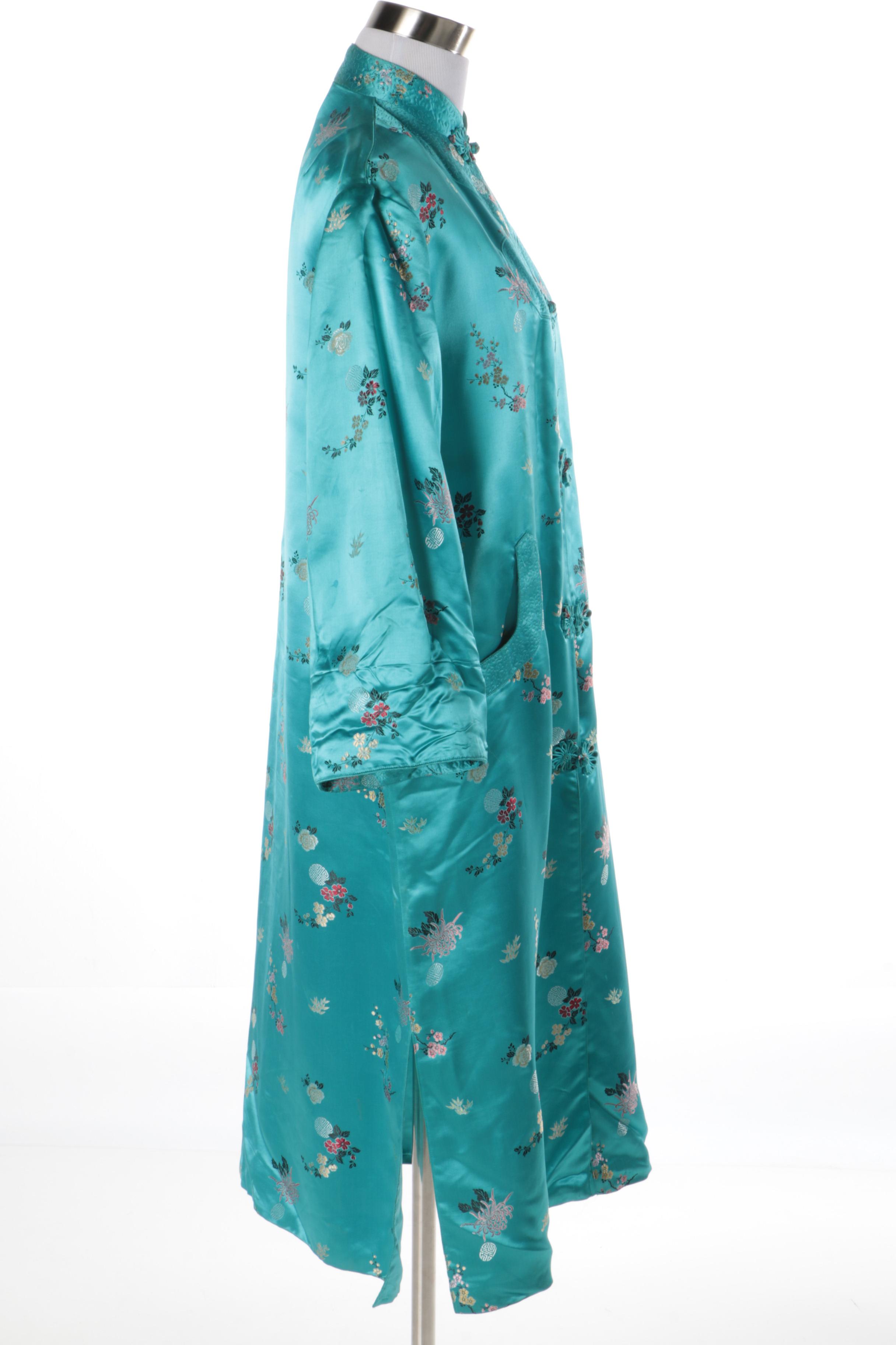 Vintage Chinese Style Brocade Robe by Mulchands Singapore