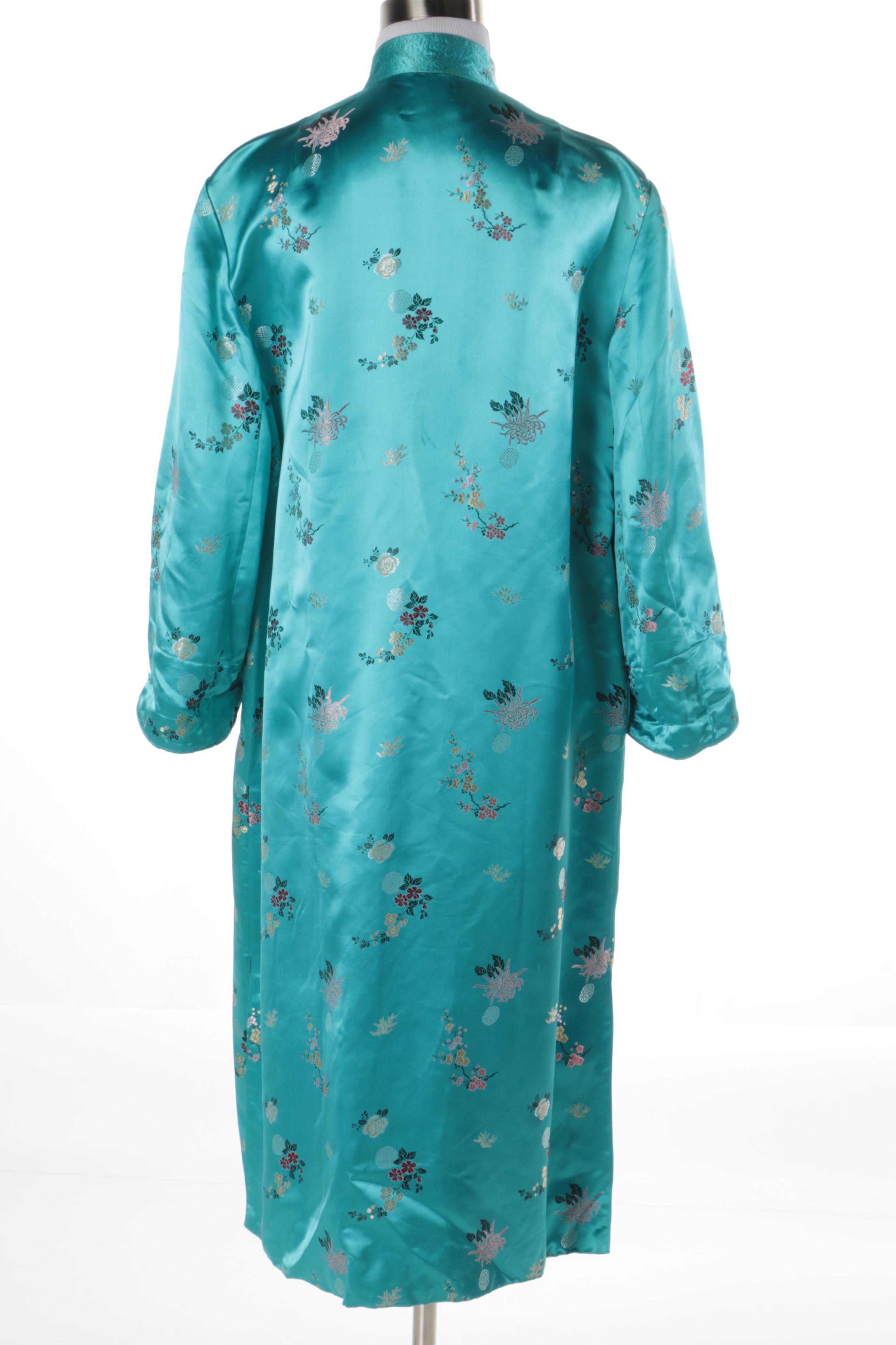 Vintage Chinese Style Brocade Robe by Mulchands Singapore