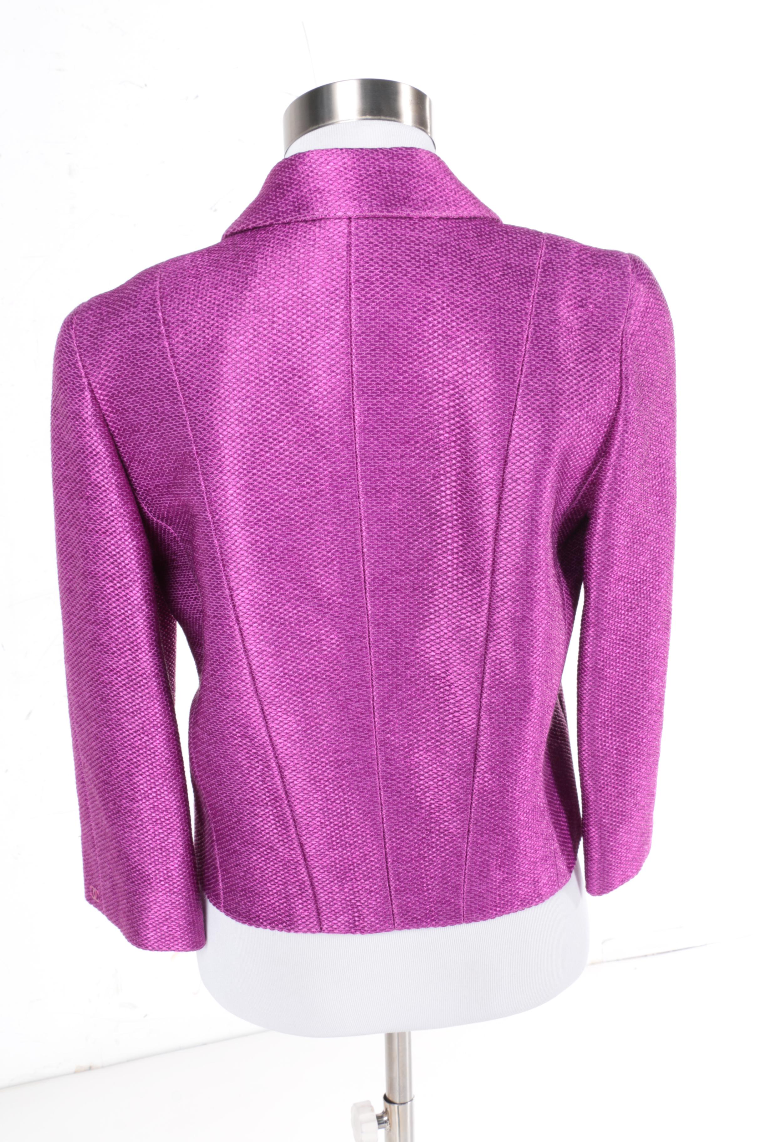 Chanel Magenta Suit Jacket
