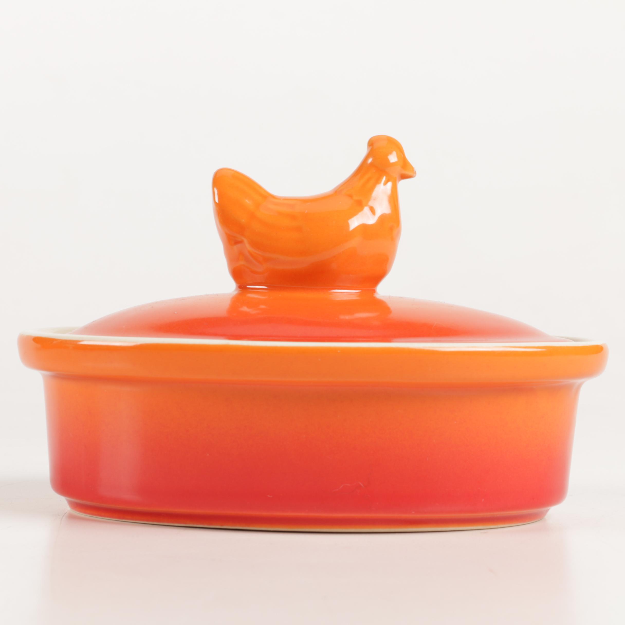 Swiss Pro Orange Hen Baking Dishes