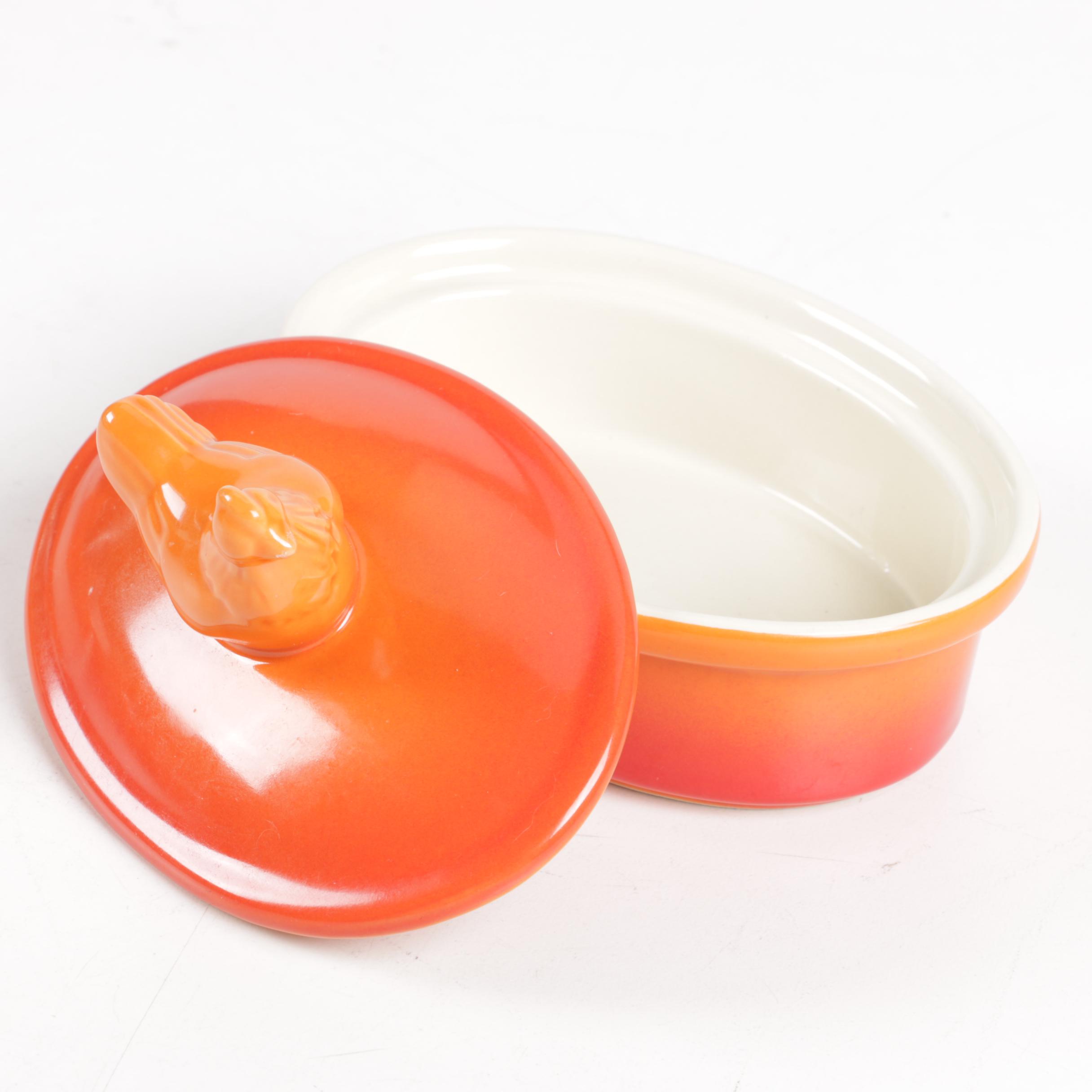 Swiss Pro Orange Hen Baking Dishes