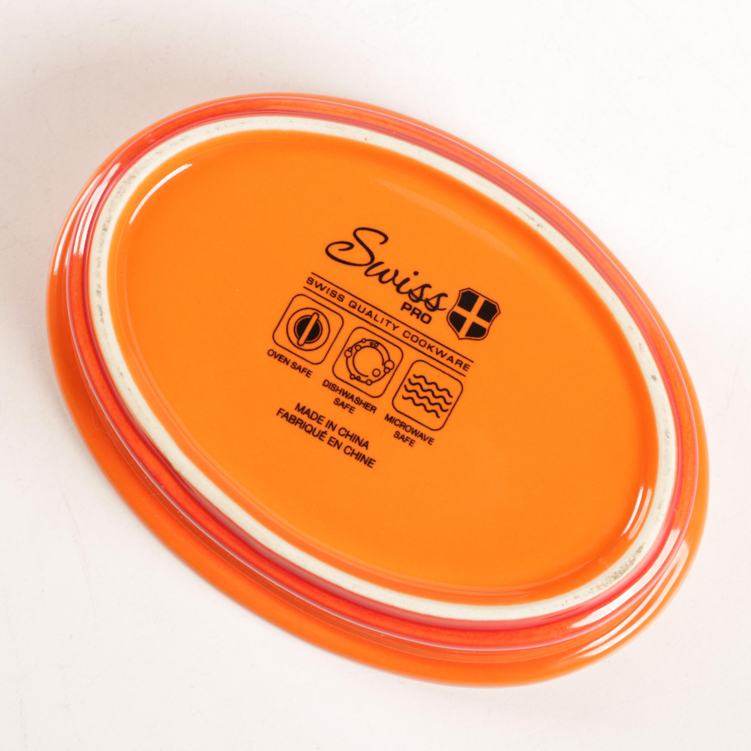 Swiss Pro Orange Hen Baking Dishes