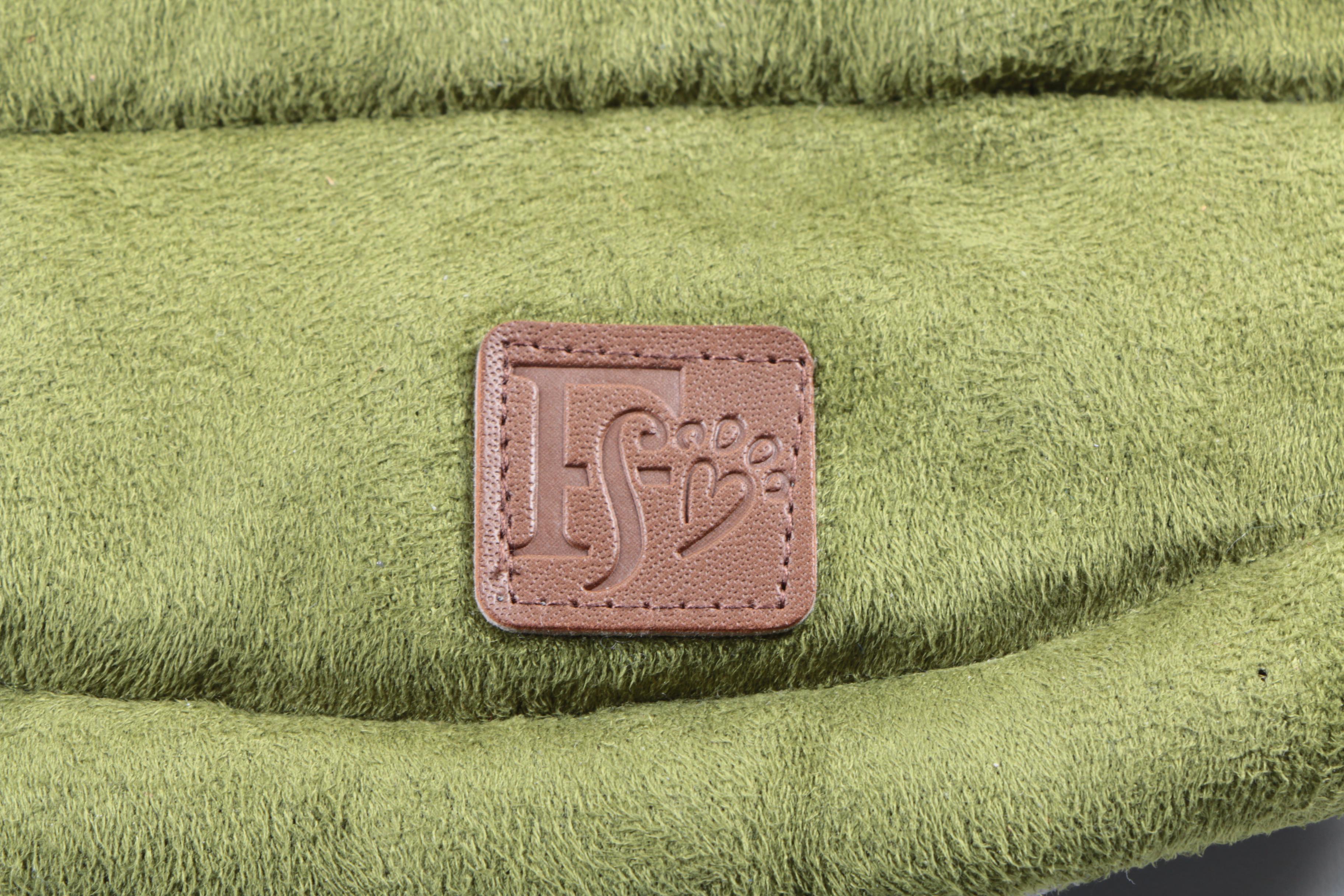 Green Faux Suede Dog Vest