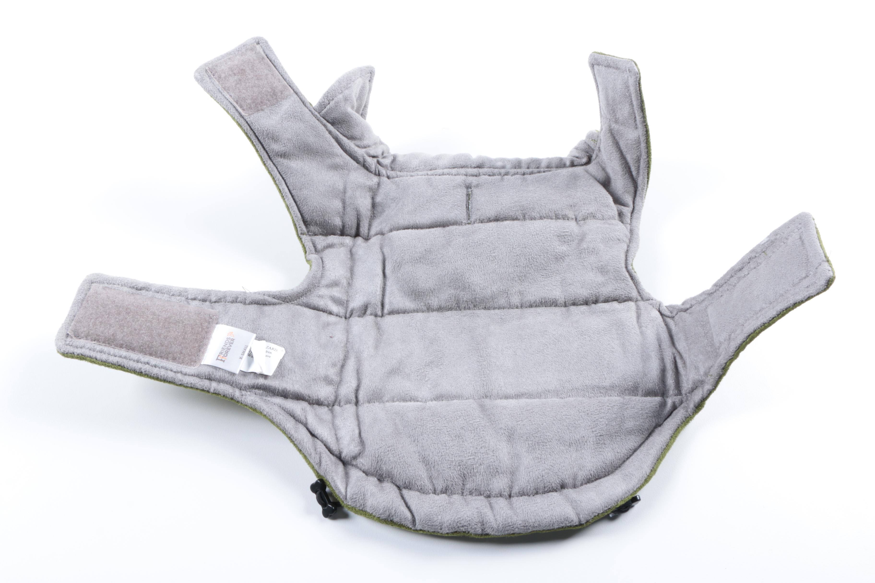 Green Faux Suede Dog Vest