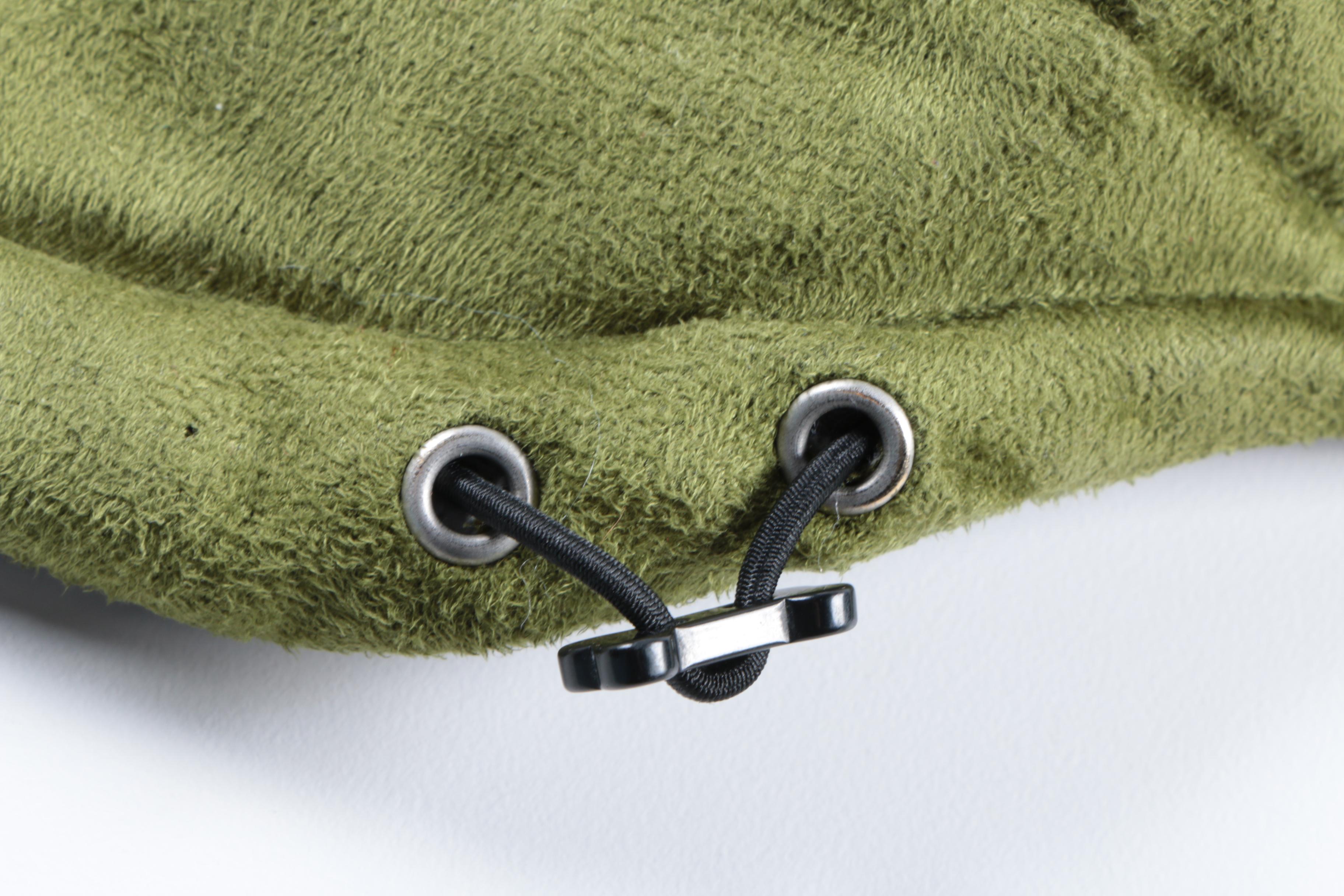 Green Faux Suede Dog Vest