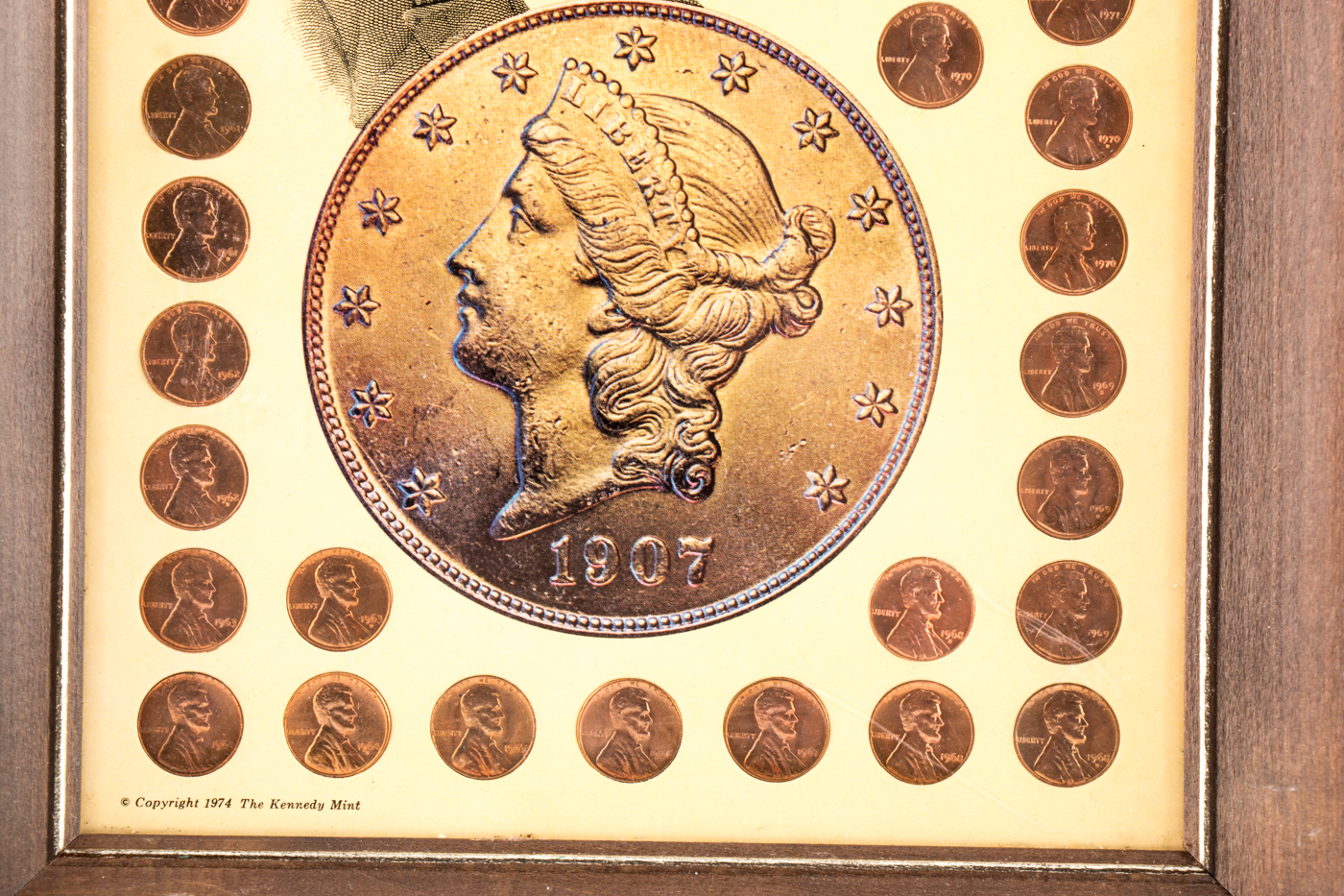 "Lincoln Memorial Coins" Framed Penny Set