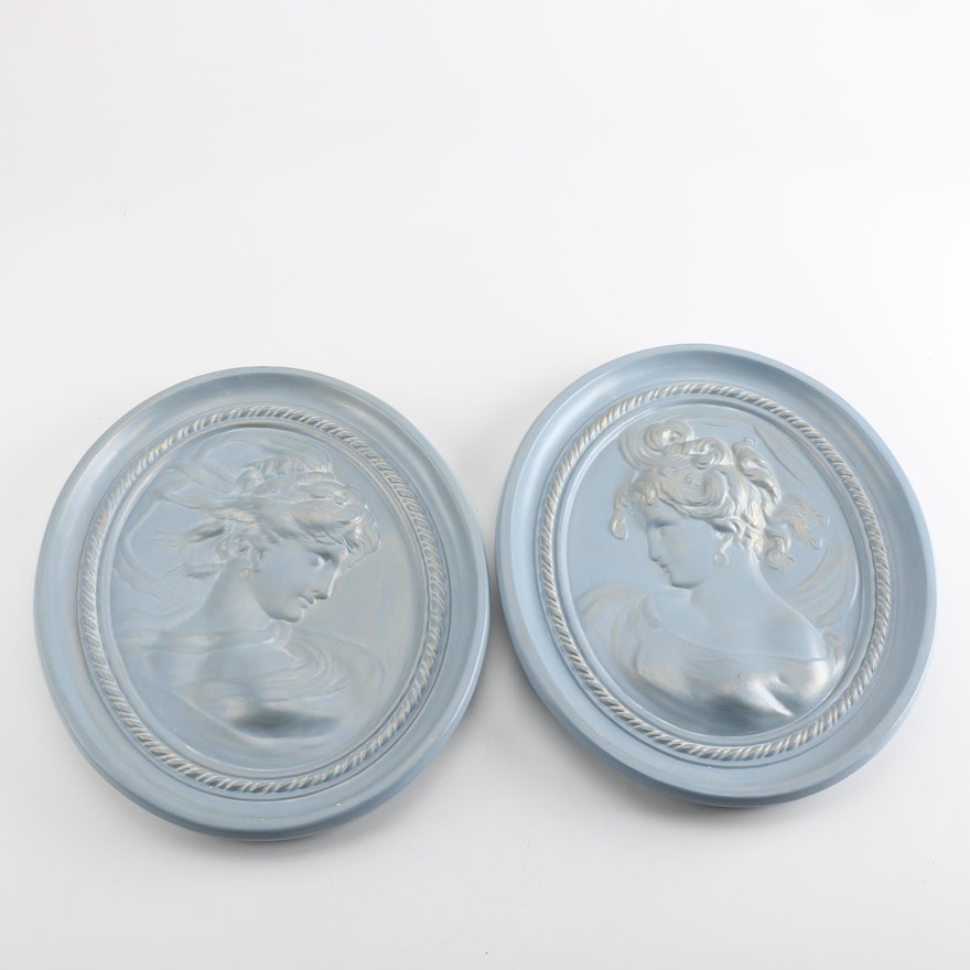 Wall Mounted Classical Bust Plaques