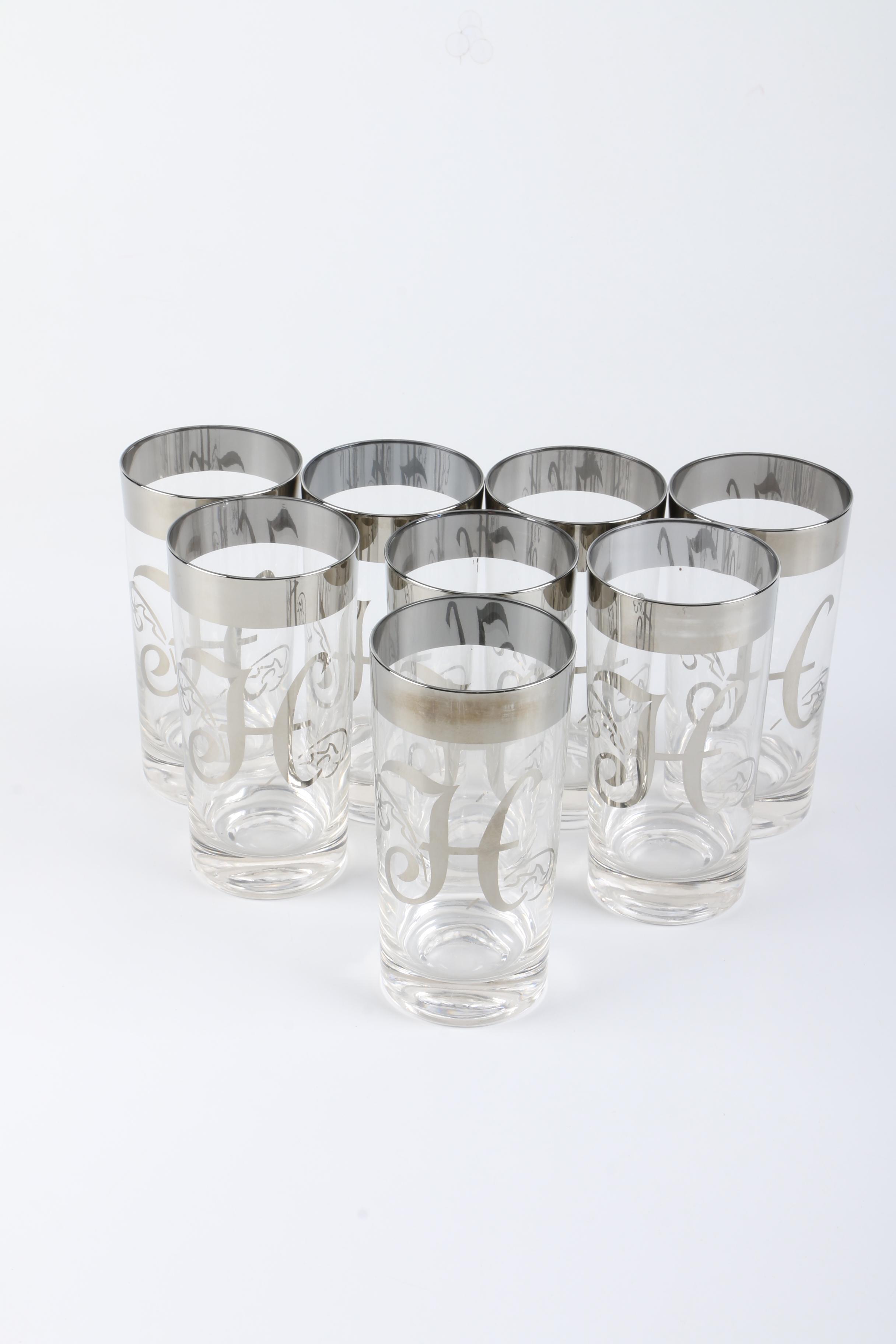 Monogramed Glassware Set