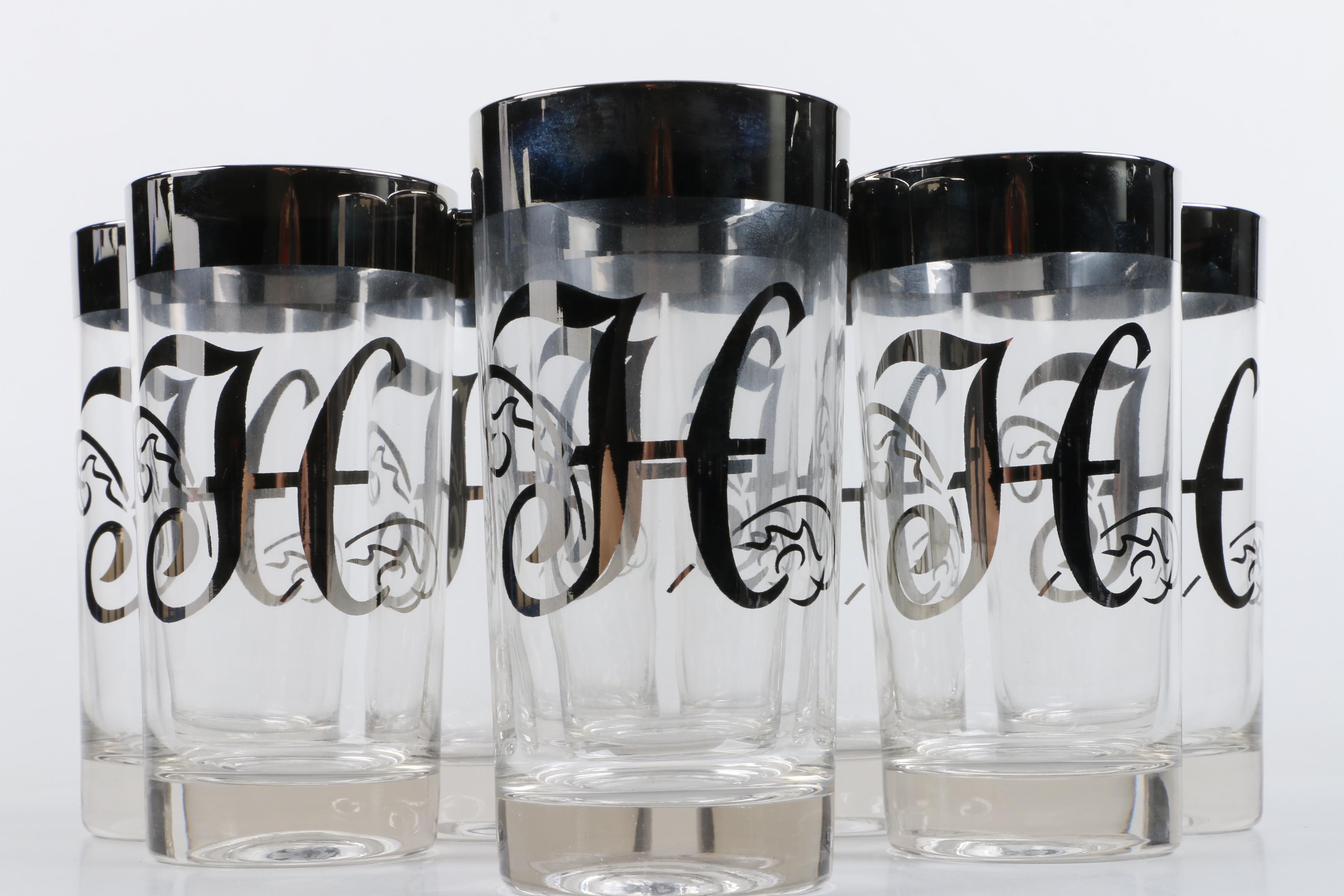 Monogramed Glassware Set