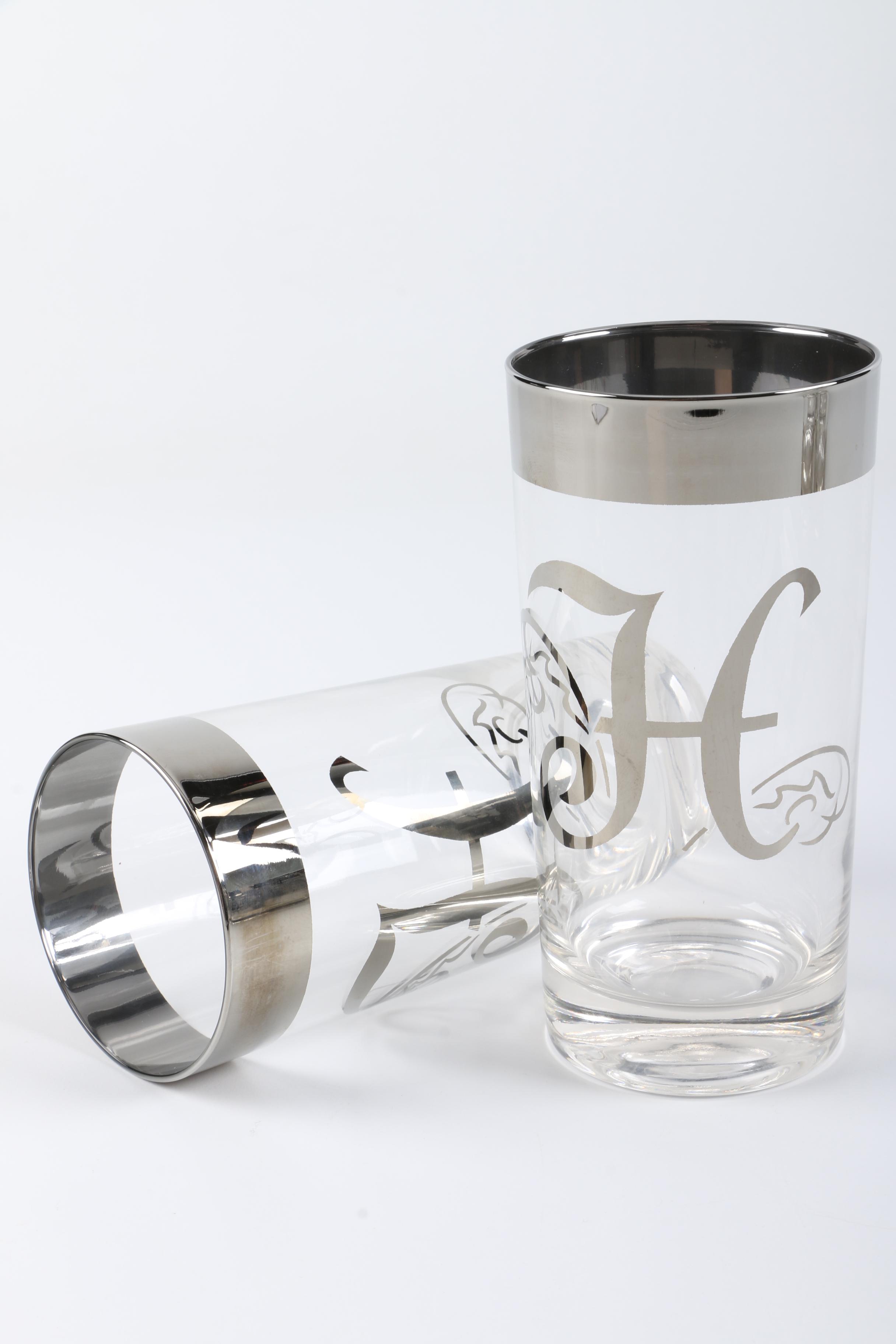 Monogramed Glassware Set