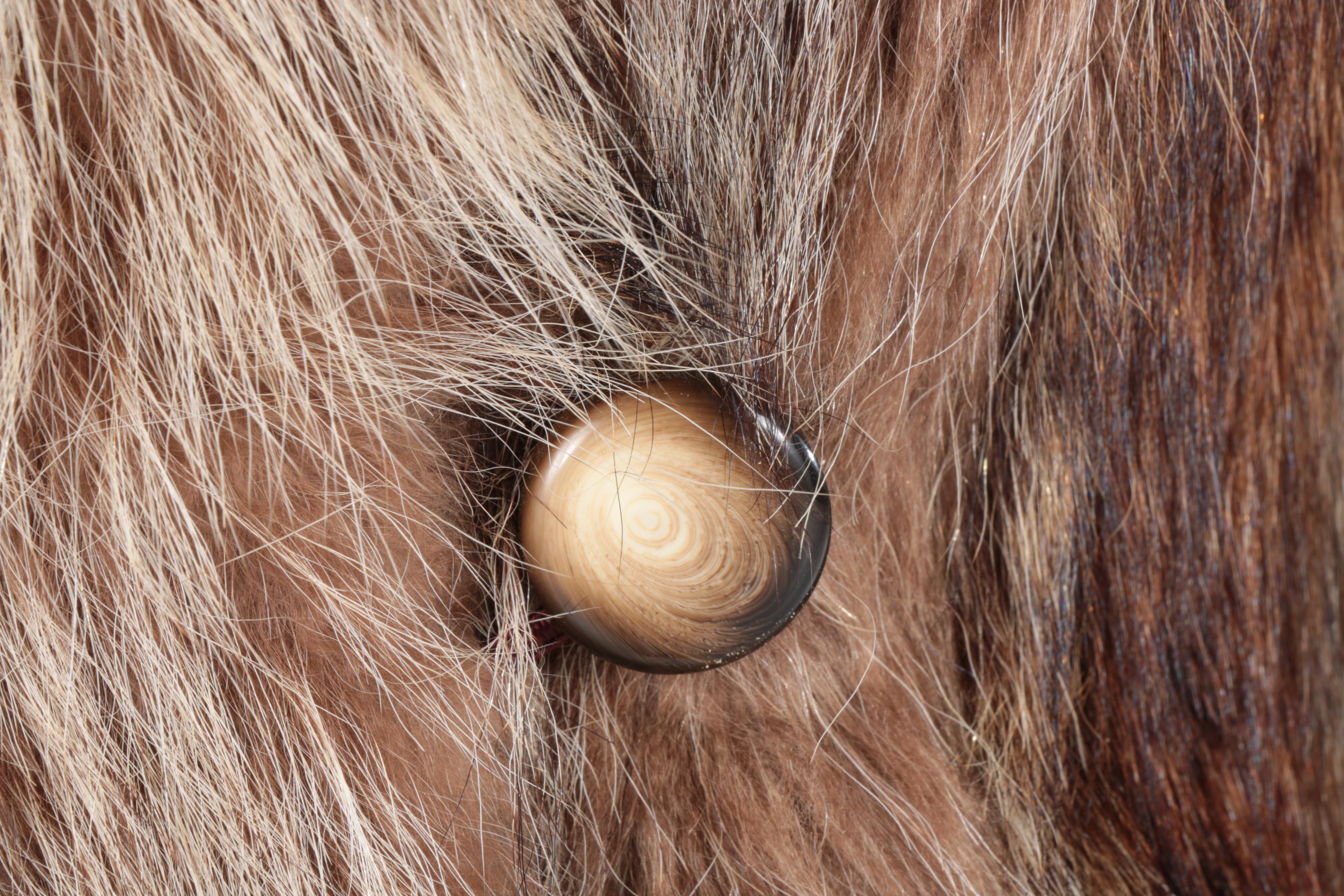 Raccoon Fur Full-Length Coat