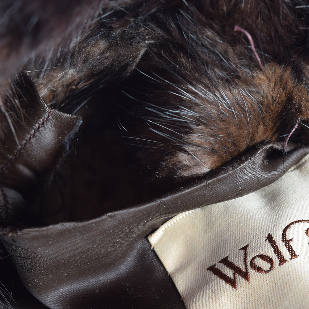 Wolf & Dessauer Dyed Muskrat Fur Coat