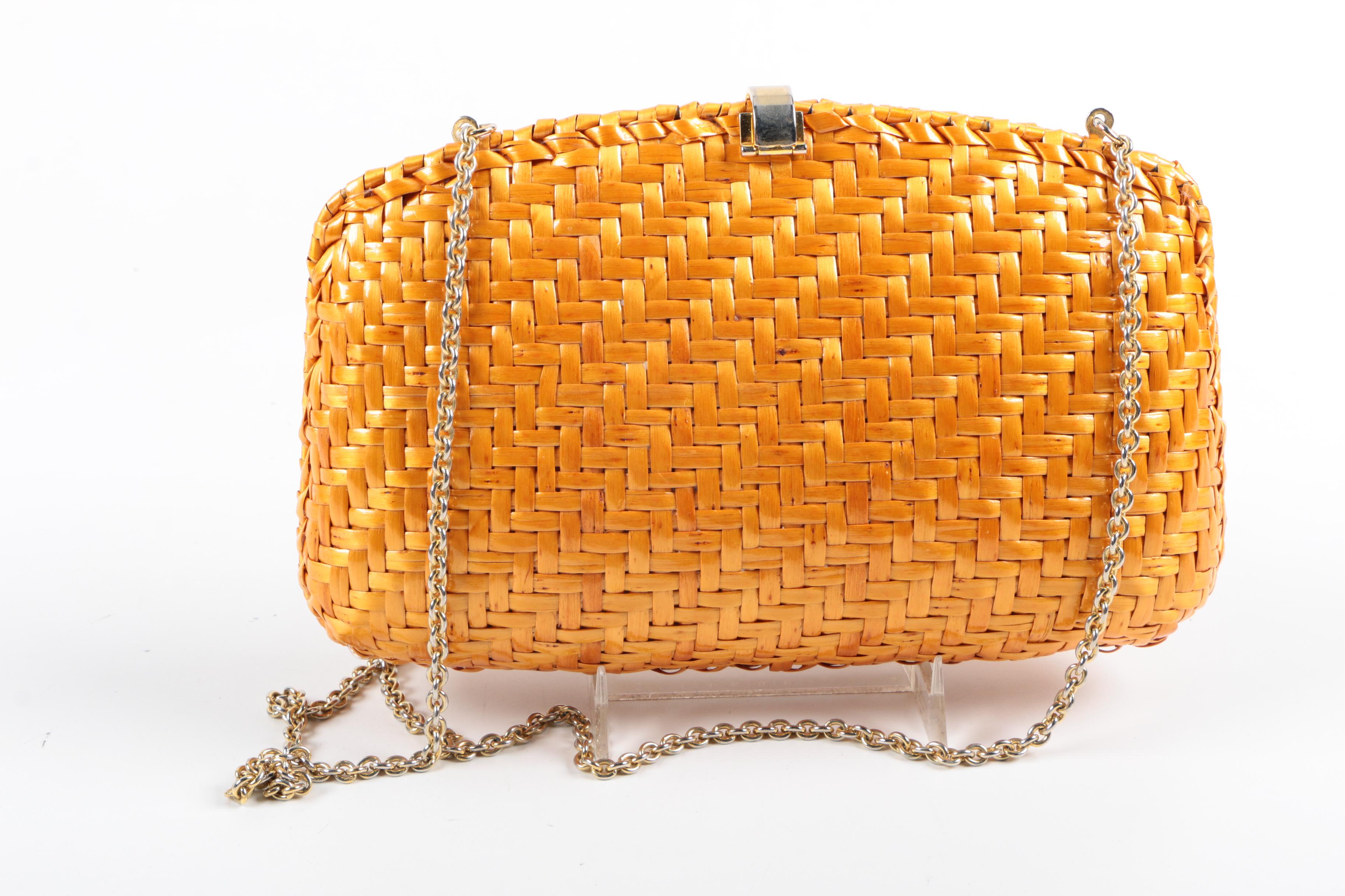 Vintage Rodo Wicker Clutch