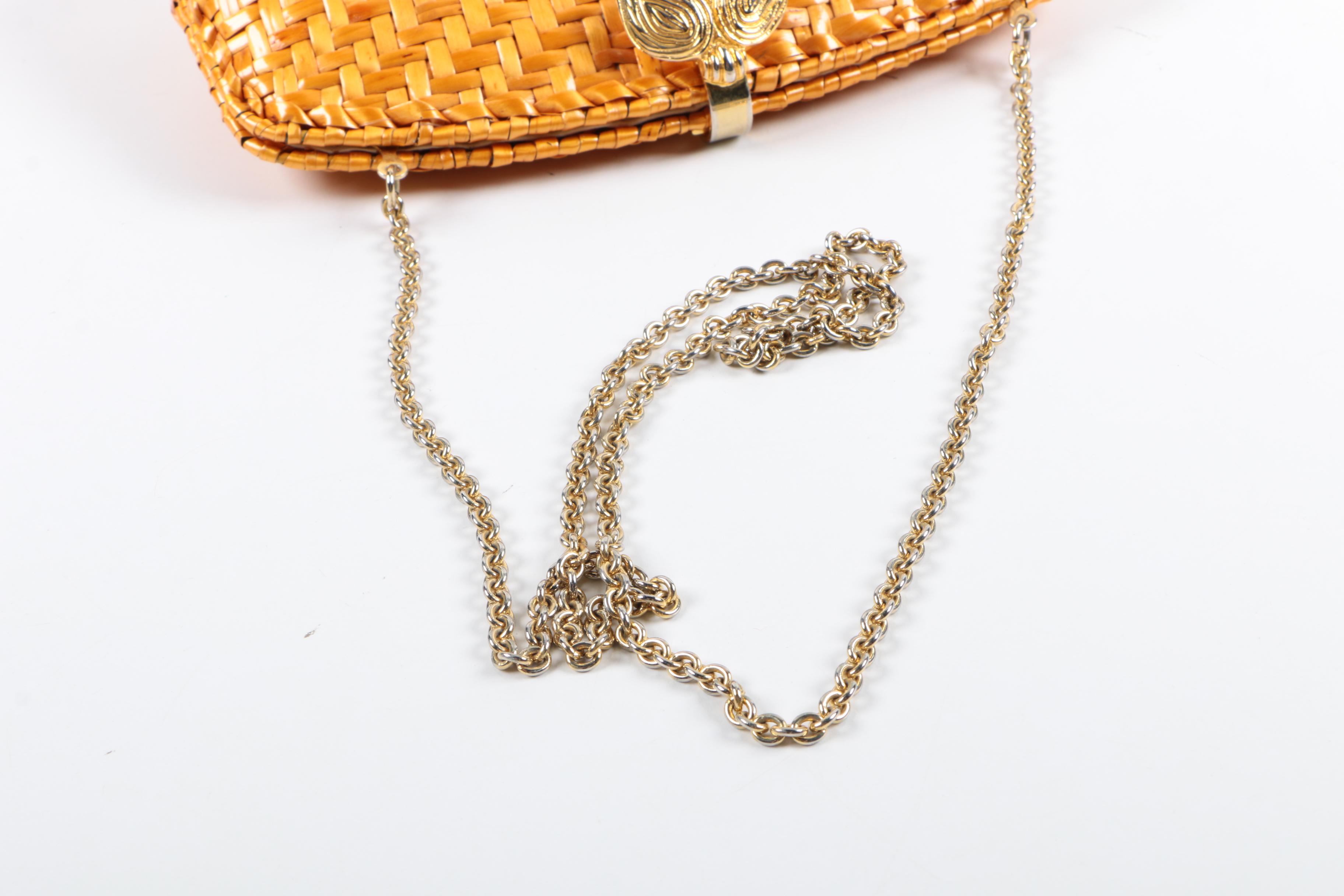 Vintage Rodo Wicker Clutch