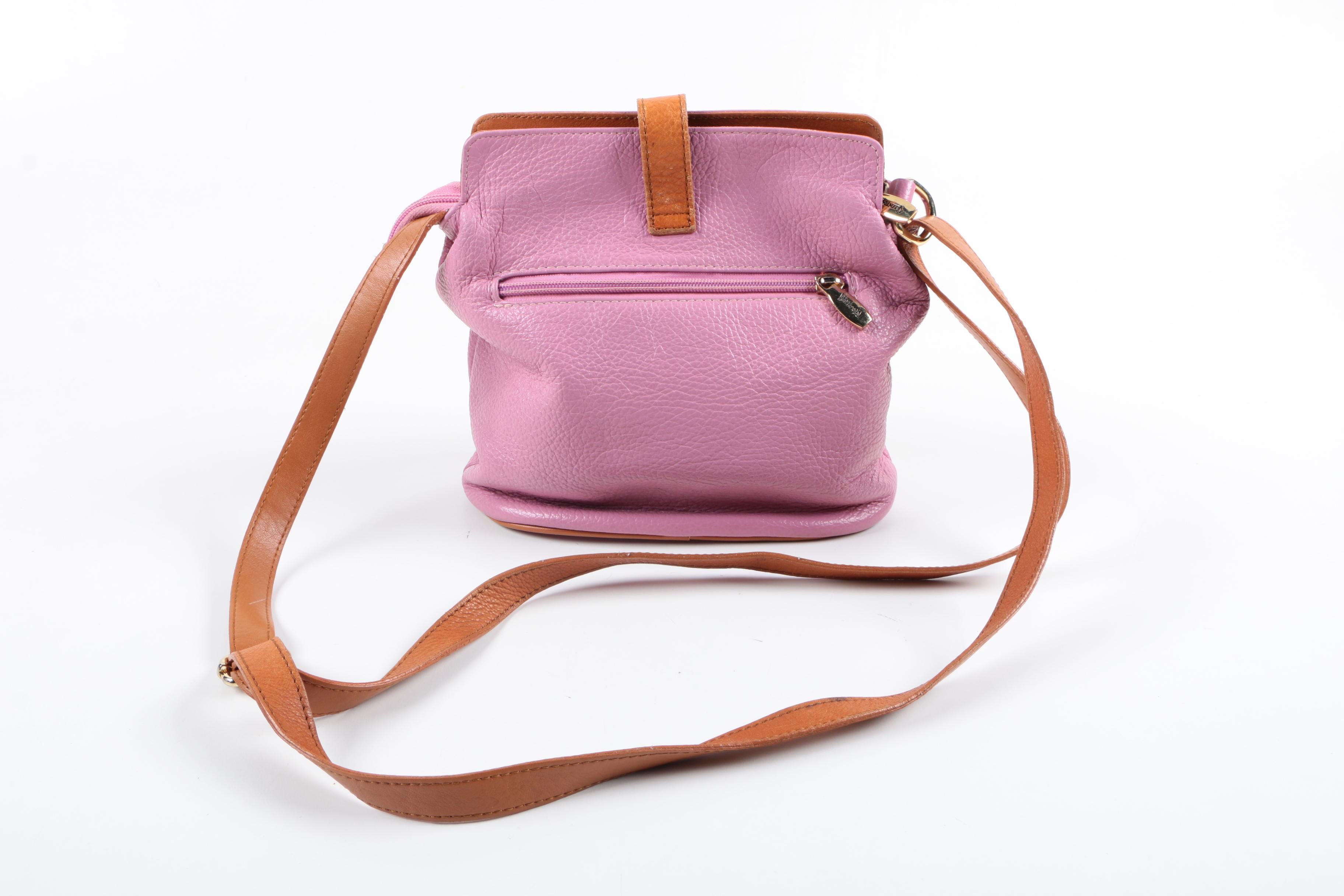 Valentina Pink Leather Bucket Bag
