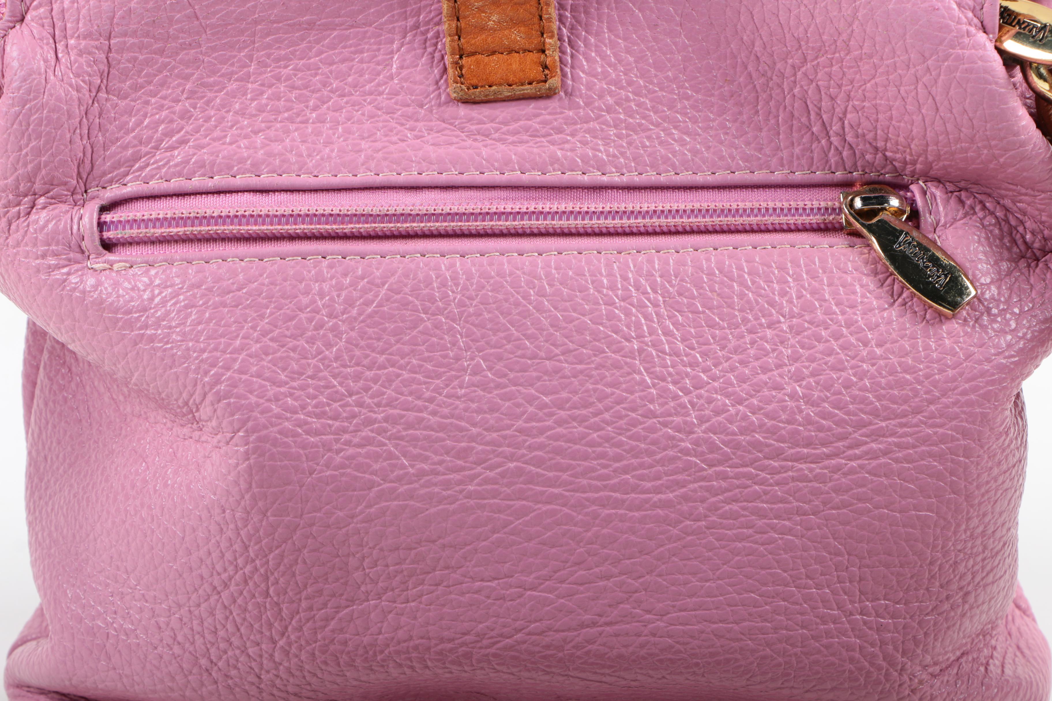 Valentina Pink Leather Bucket Bag